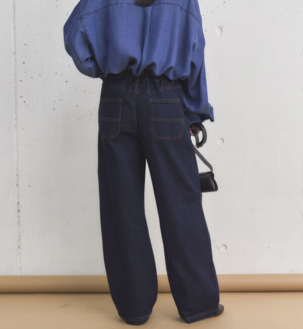 Doux archives「コクーンウエストダブルボタンデニムパンツ」|デニム|