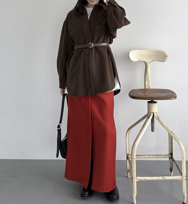 Doux archives「ダブルクロスフロントデザインタイトＳＫ」|スカート|