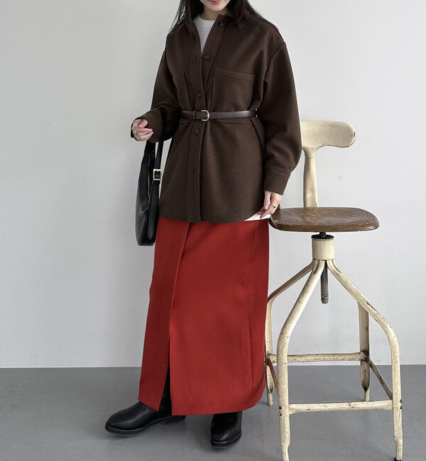 Doux archives「ダブルクロスフロントデザインタイトＳＫ」|スカート|