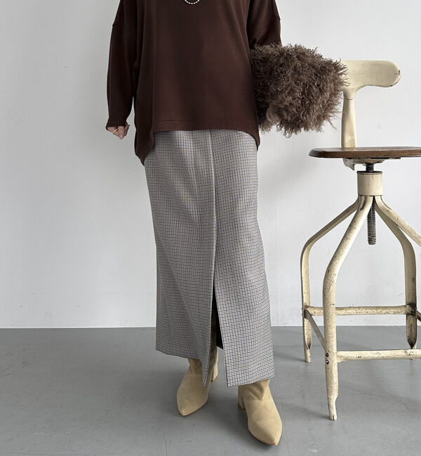 Doux archives「ダブルクロスフロントデザインタイトＳＫ」|スカート|