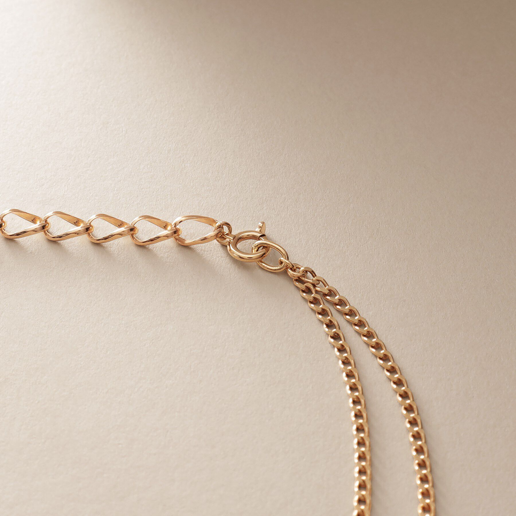 COCOSHNIK「K10クォーツ キヘイセパレート ネックレス」|ネックレス|