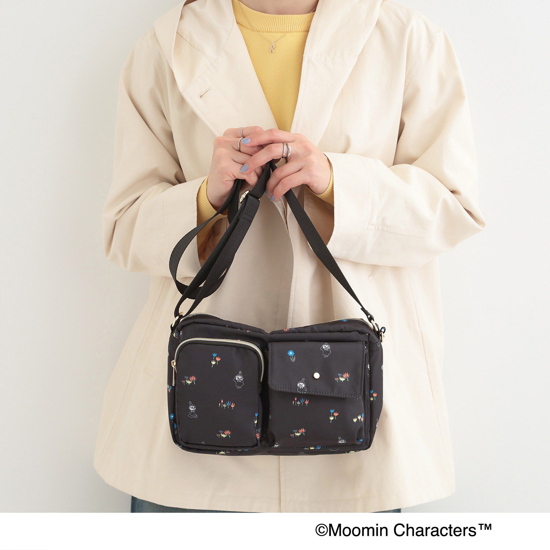 SHOO･LA･RUE「【ムーミン】コラボショルダーバッグ」|ショルダー・メッセンジャー|ブラック(019)