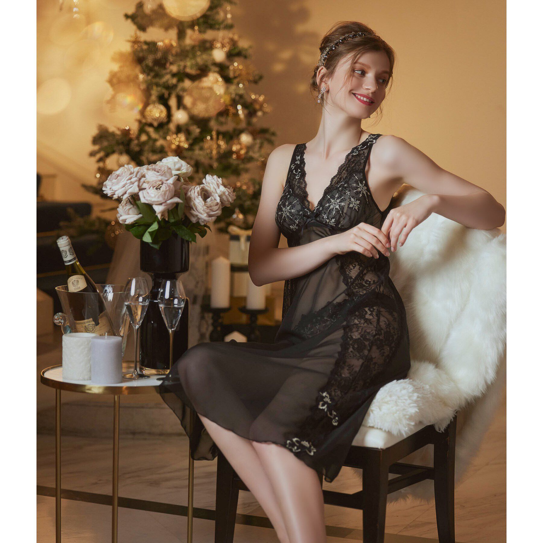 Risa Magli「ファビエンヌ マキシワンピース」|キャミソール|