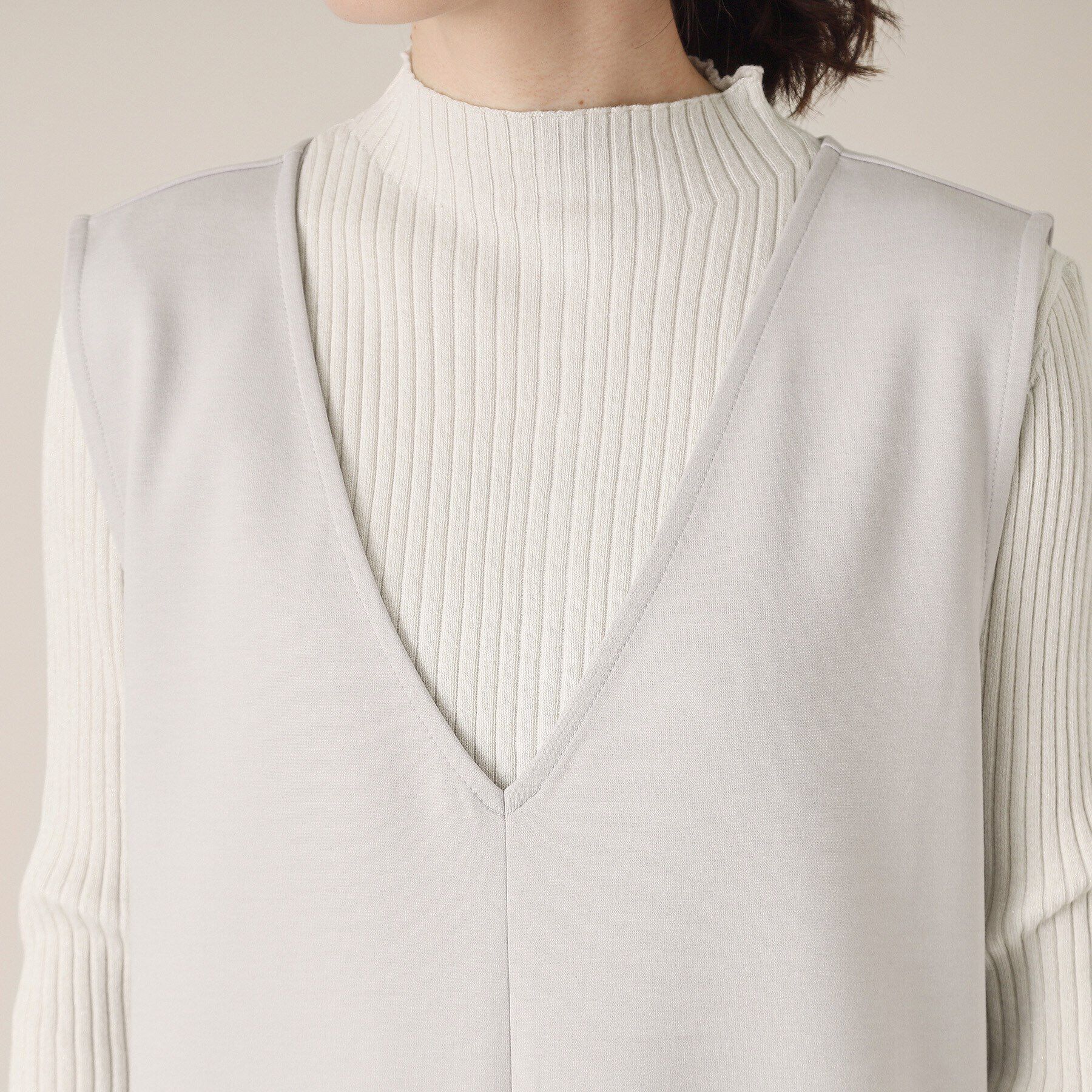 ITS&rsquo;DEMO「【手洗い可】ダンボールジャージージャンスカ」|ワンピース|