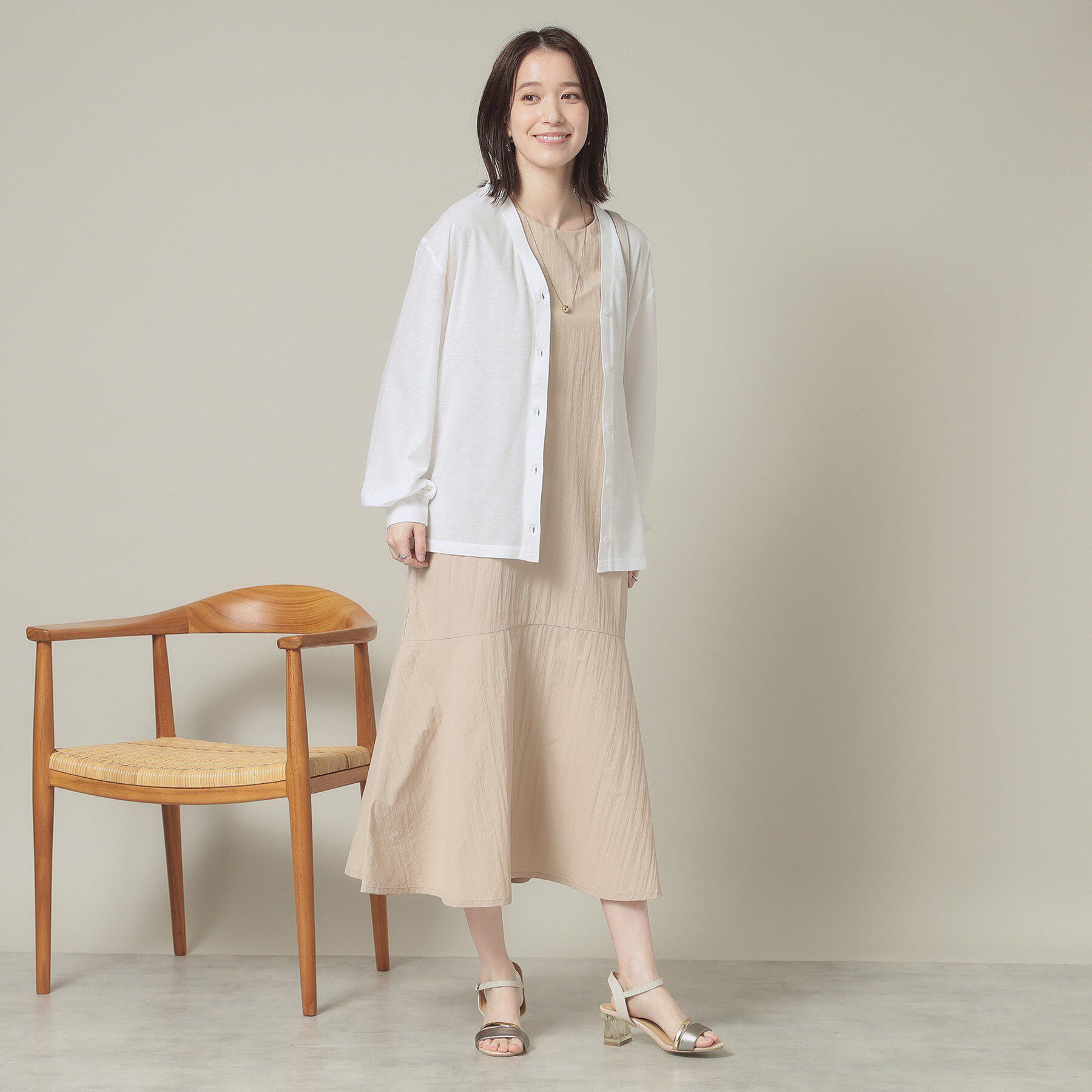 ITS&rsquo;DEMO「【UVカット／手洗い可】Vネックカーディガン」|カーディガン|