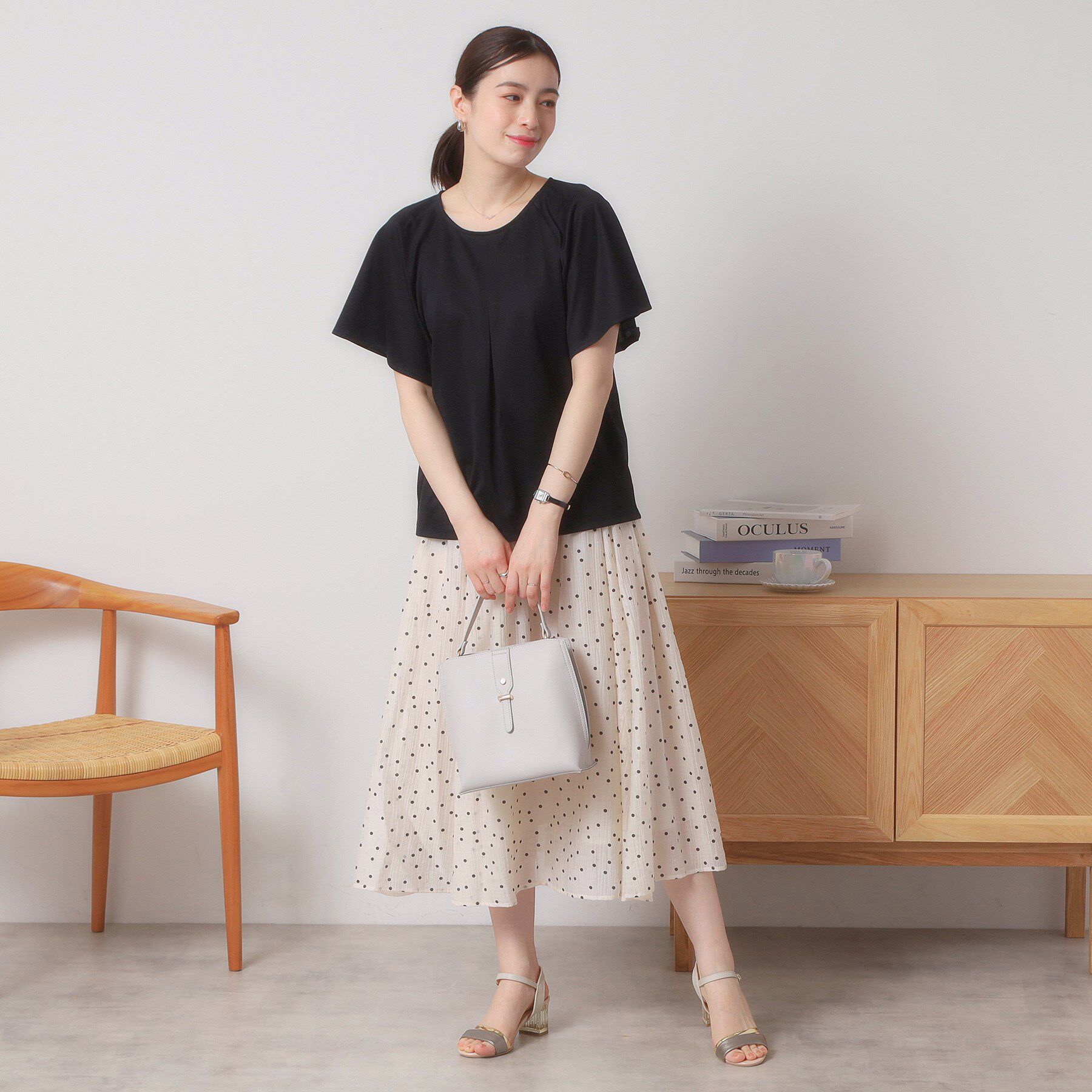 ITS&rsquo;DEMO「【吸水速乾／洗濯機OK／洗濯後しわになりにくい】カットミラノタックプルオーバー」|Tシャツ・カットソー|