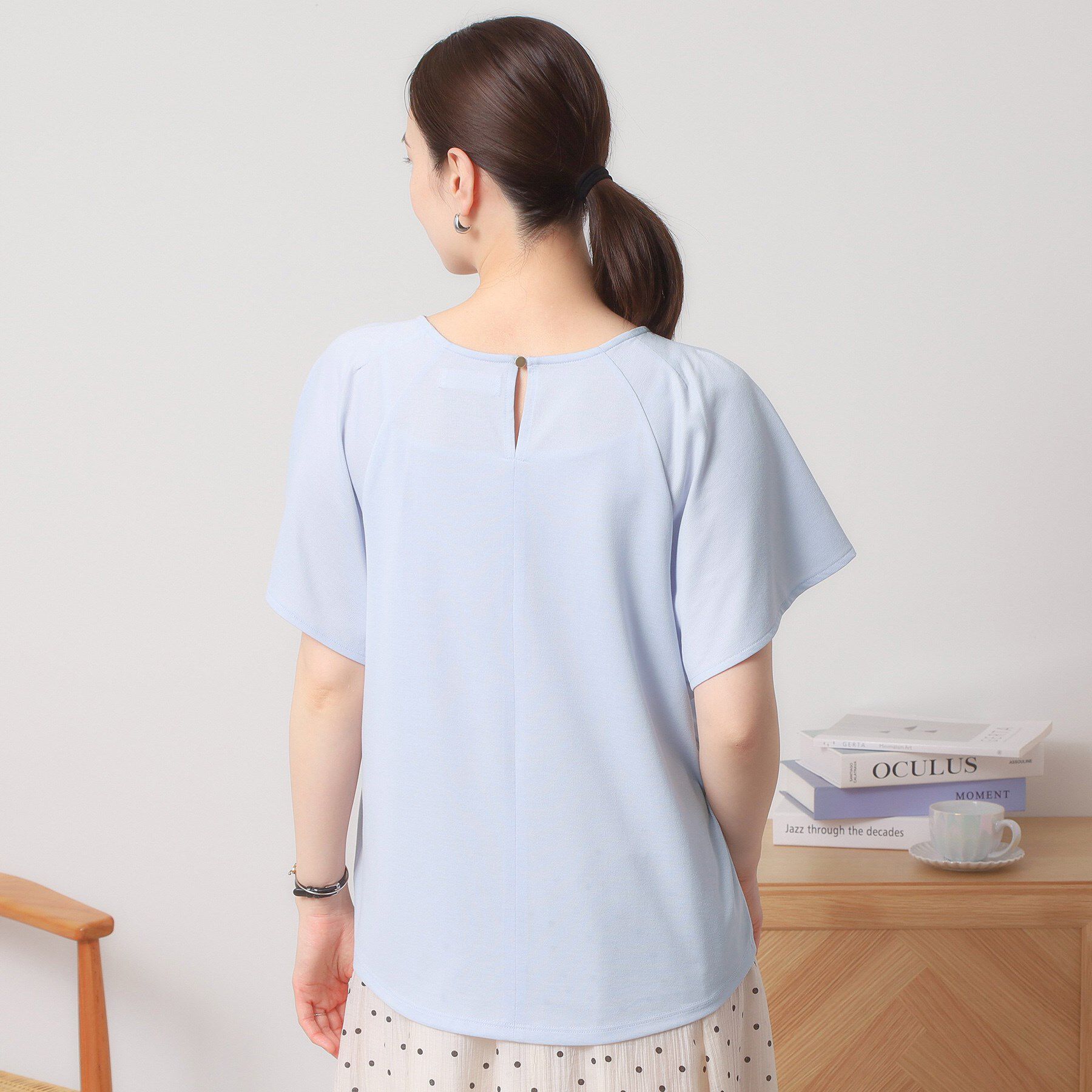 ITS&rsquo;DEMO「【吸水速乾／洗濯機OK／洗濯後しわになりにくい】カットミラノタックプルオーバー」|Tシャツ・カットソー|