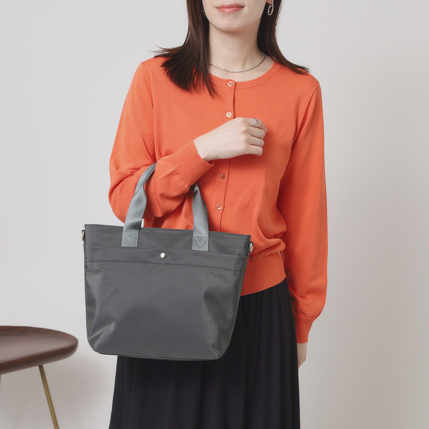 ITS&rsquo;DEMO「【保冷】両面撥水2WAYトート」|ハンドバッグ|グレー(012)
