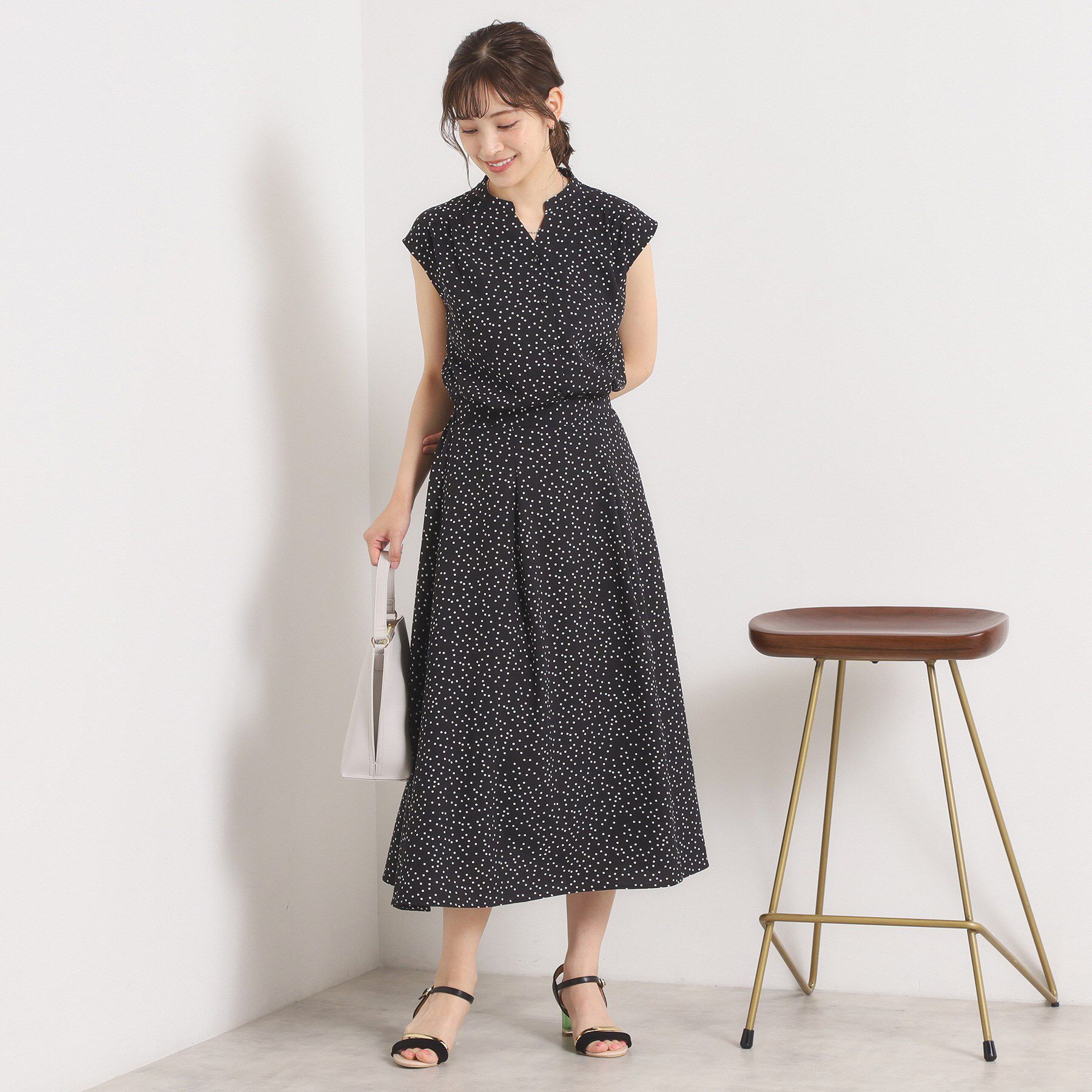 ITS&rsquo;DEMO「【UVカット／速乾／冷感／洗濯機OK／洗濯後しわになりにくい】麻調ストレッチタックスカート＜ラク服シ」|スカート|