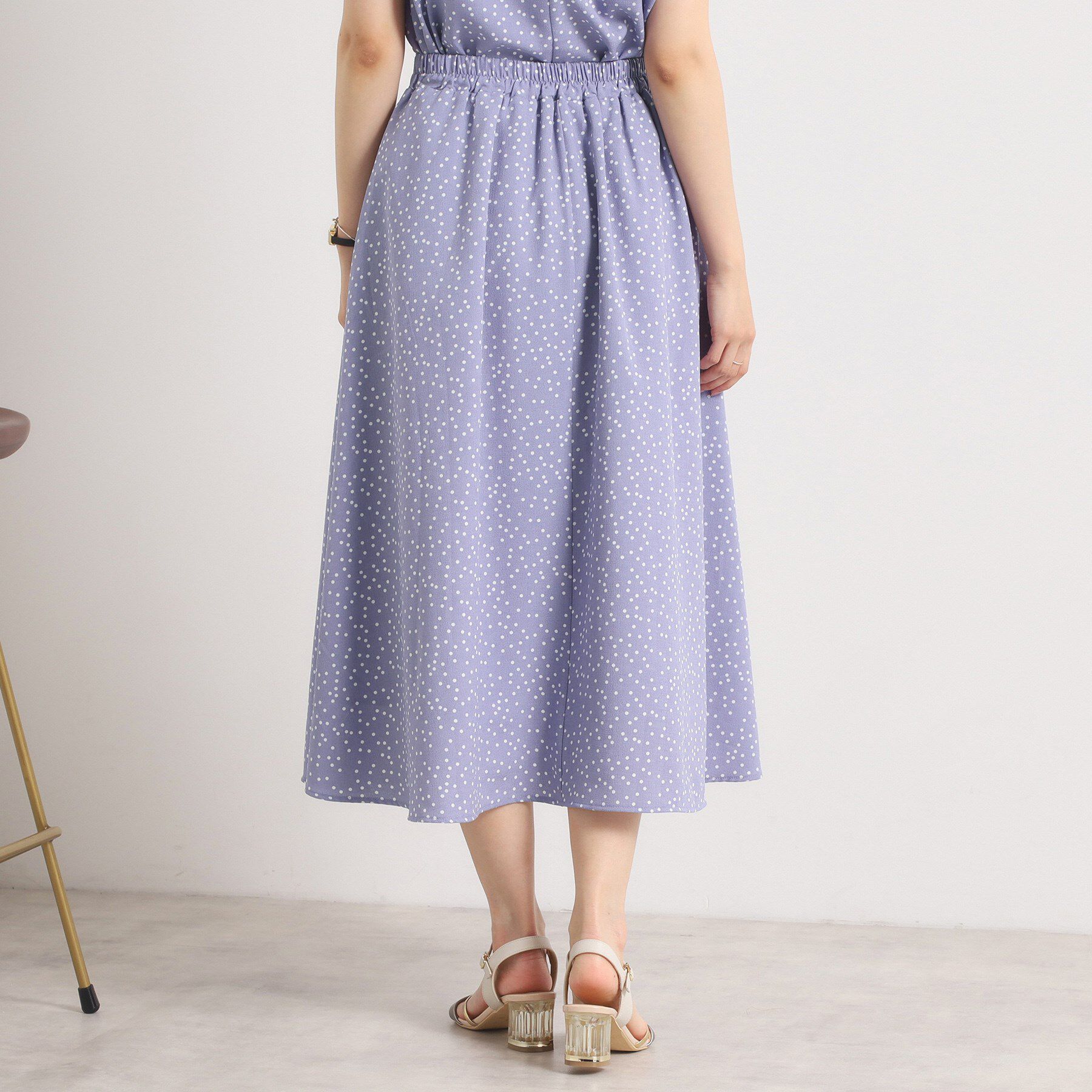 ITS&rsquo;DEMO「【UVカット／速乾／冷感／洗濯機OK／洗濯後しわになりにくい】麻調ストレッチタックスカート＜ラク服シ」|スカート|