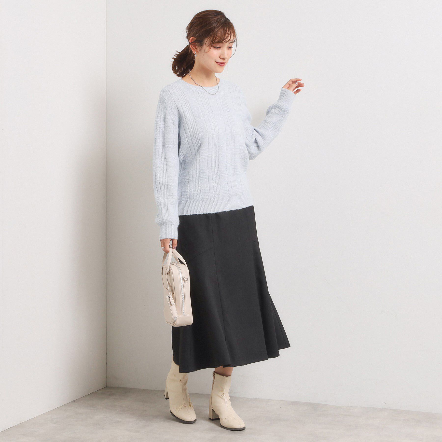 ITS&rsquo;DEMO「【手洗い可】ラメチェックニット」|ニット・セーター|