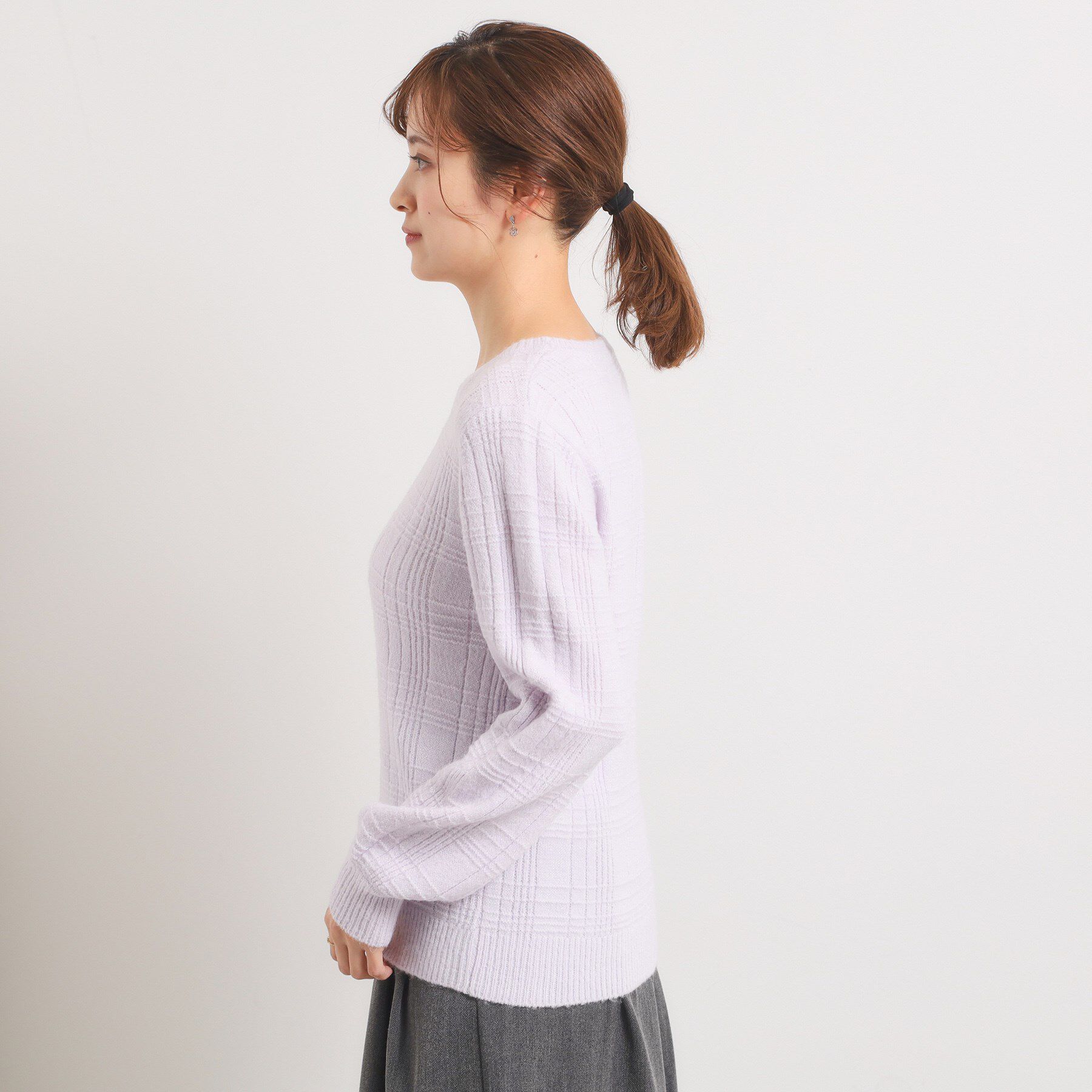 ITS&rsquo;DEMO「【手洗い可】ラメチェックニット」|ニット・セーター|