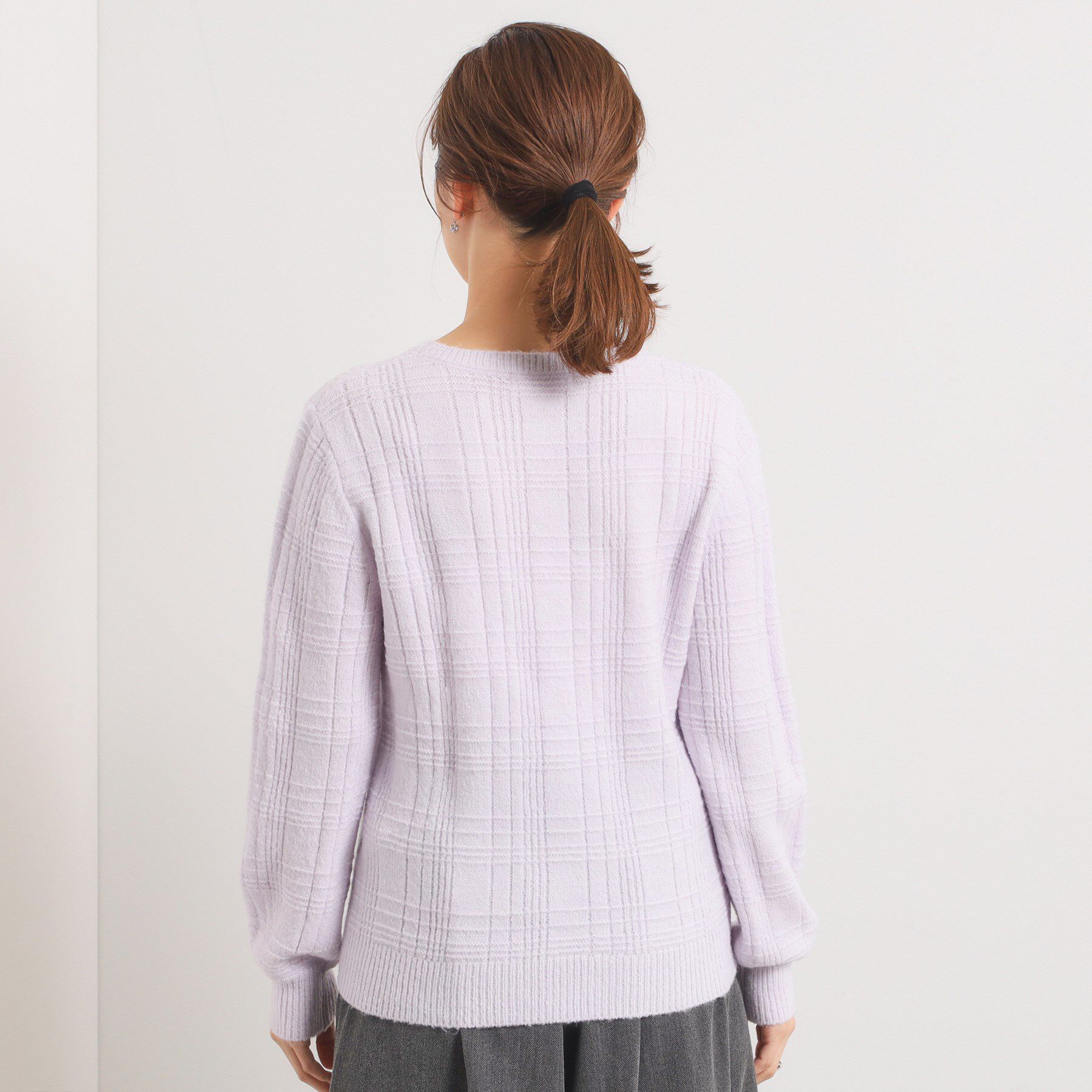 ITS&rsquo;DEMO「【手洗い可】ラメチェックニット」|ニット・セーター|