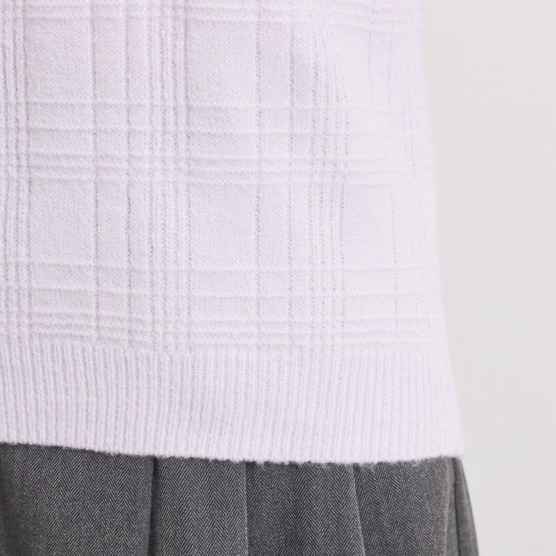 ITS&rsquo;DEMO「【手洗い可】ラメチェックニット」|ニット・セーター|