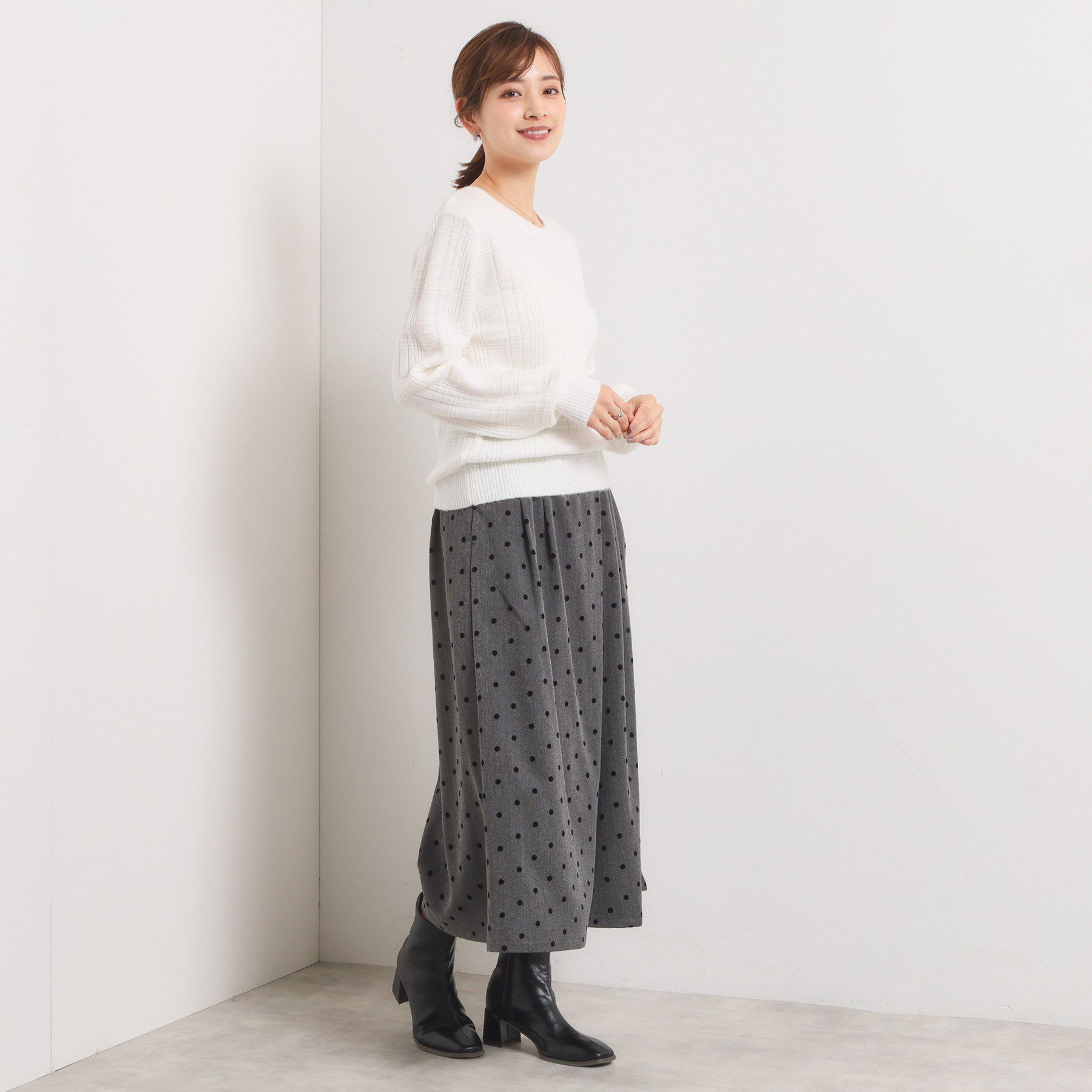 ITS&rsquo;DEMO「【手洗い可】ラメチェックニット」|ニット・セーター|