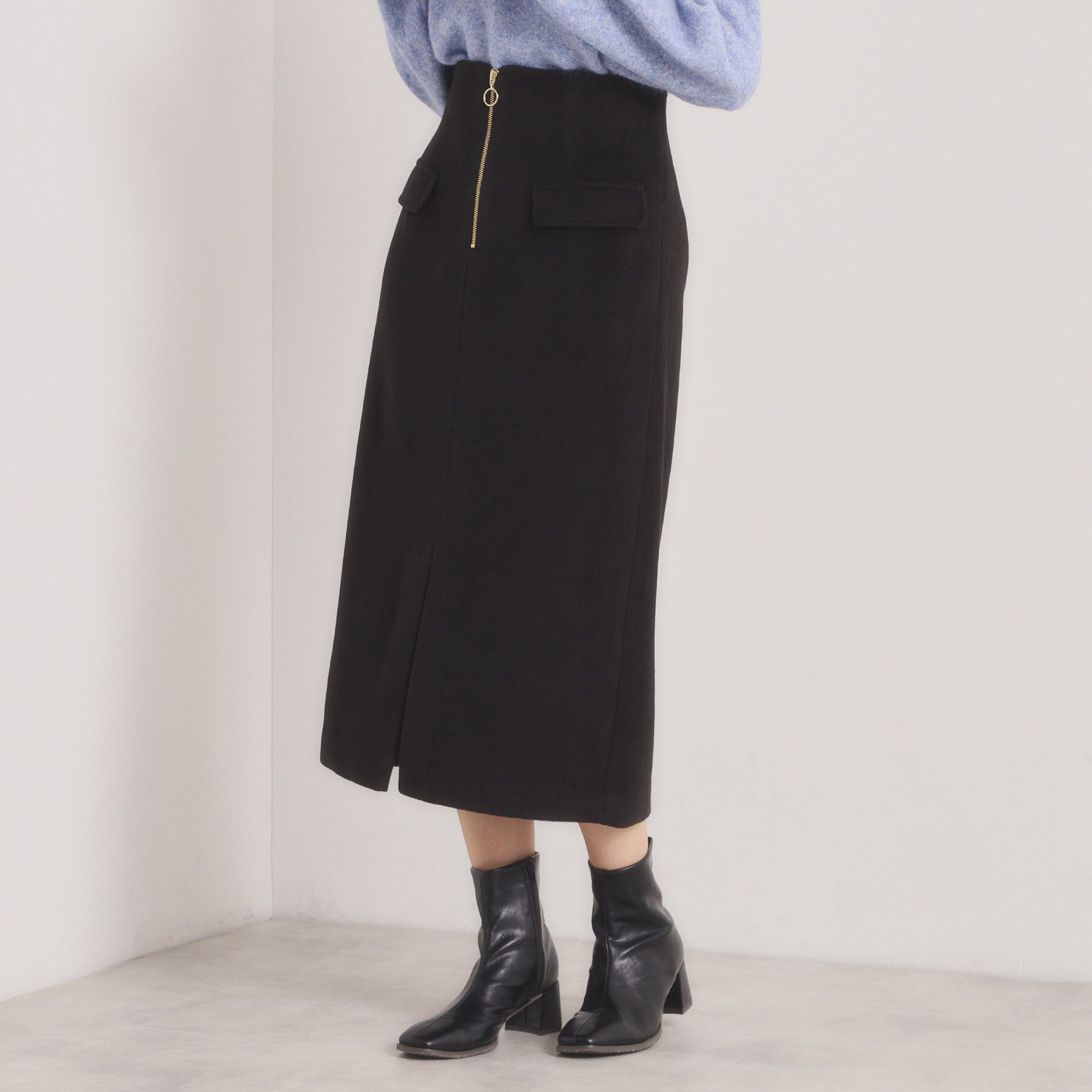 ITS&rsquo;DEMO「【ウエストゴム】シャギーモッサタイトスカート」|スカート|