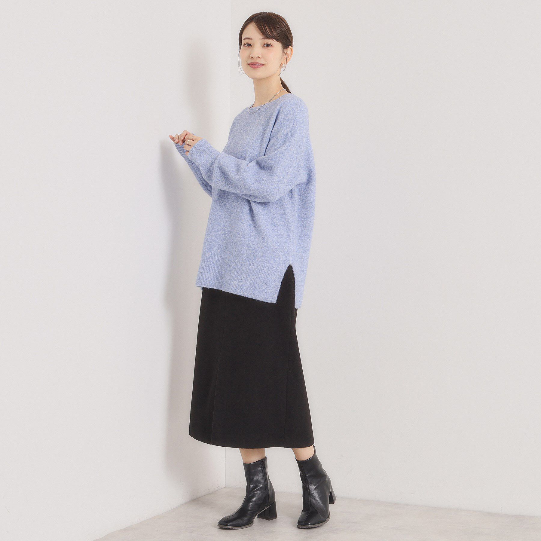 ITS&rsquo;DEMO「【ウエストゴム】シャギーモッサタイトスカート」|スカート|