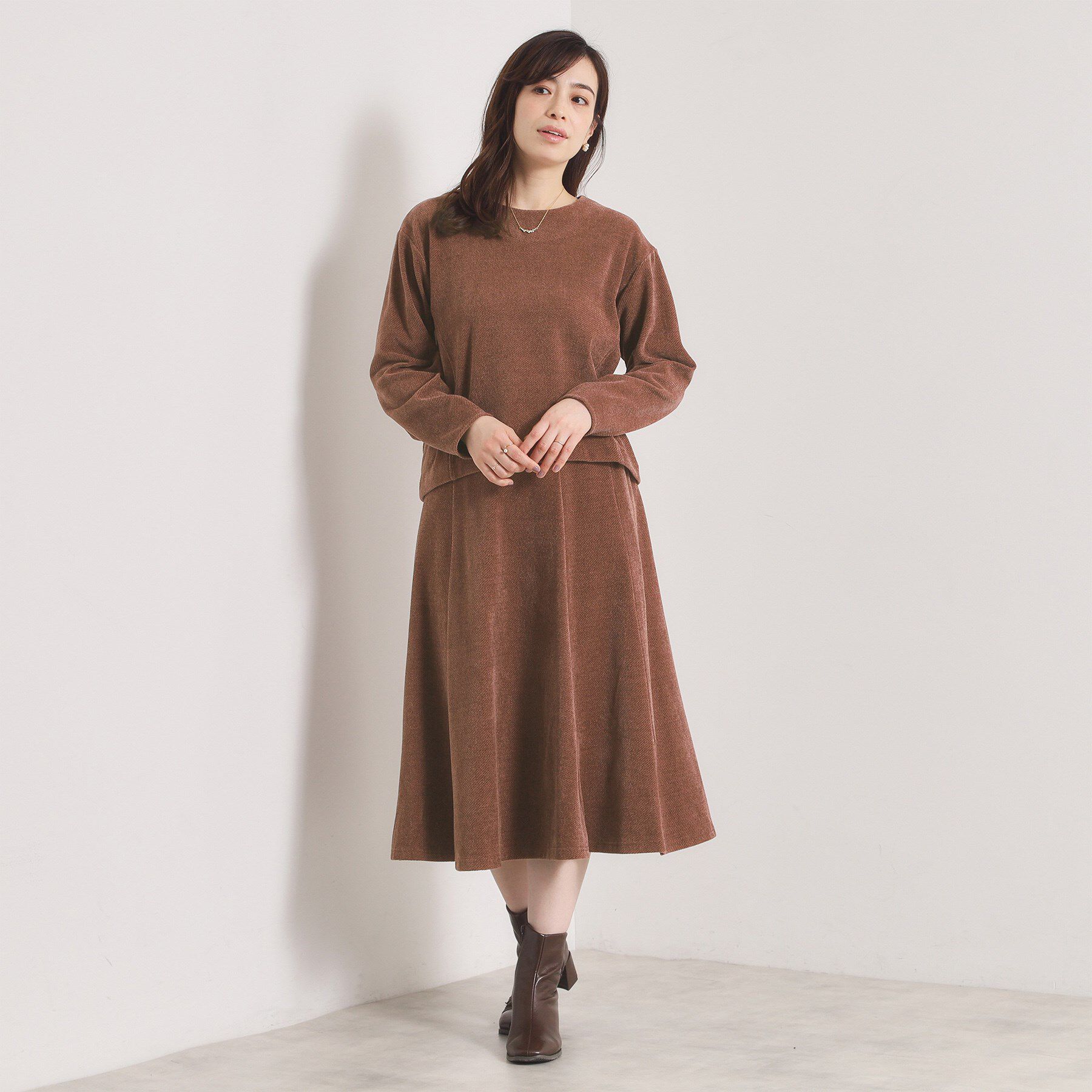 ITS&rsquo;DEMO「【手洗い可／セットアップ可】カットツイルスカート」|スカート|