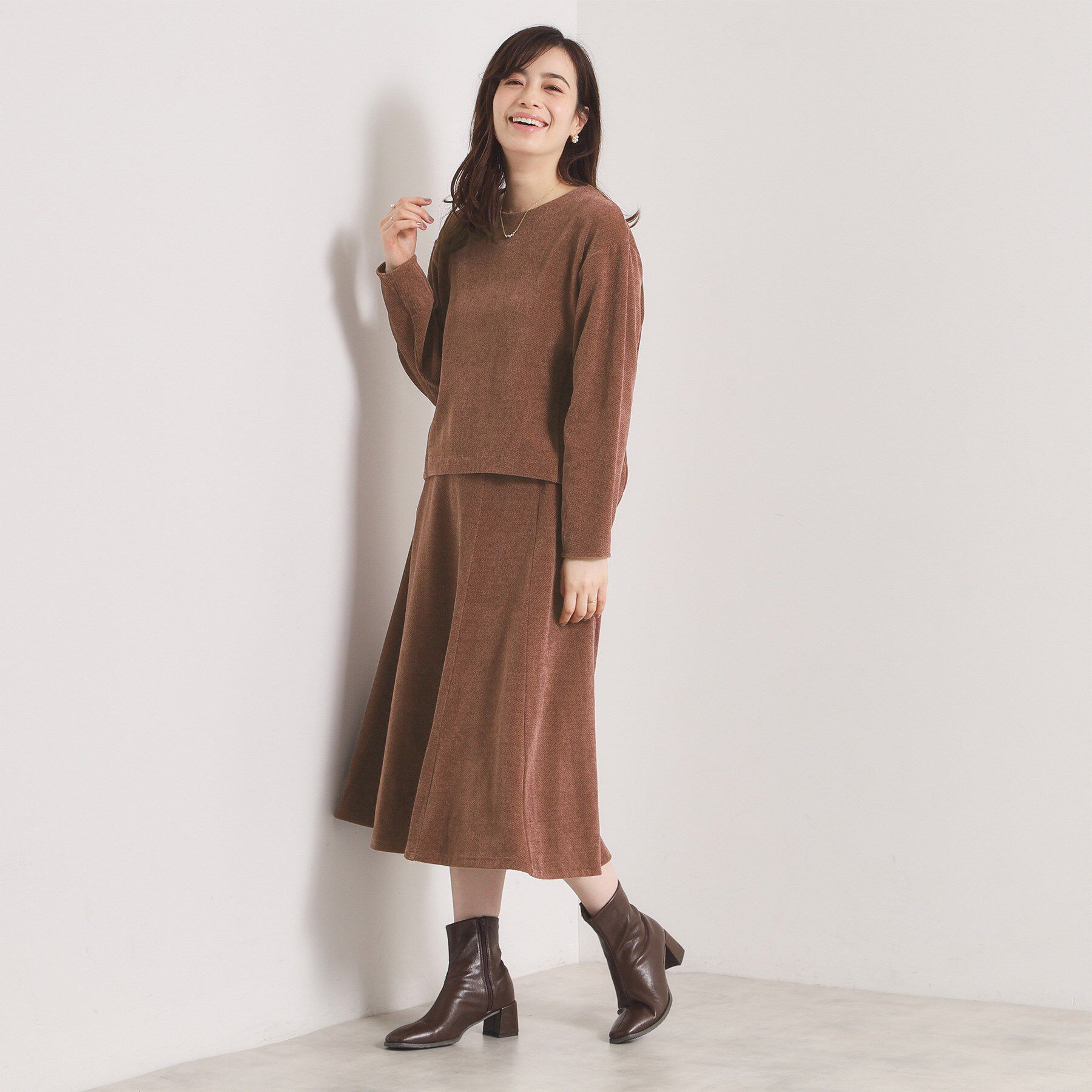 ITS&rsquo;DEMO「【手洗い可／セットアップ可】カットツイルスカート」|スカート|