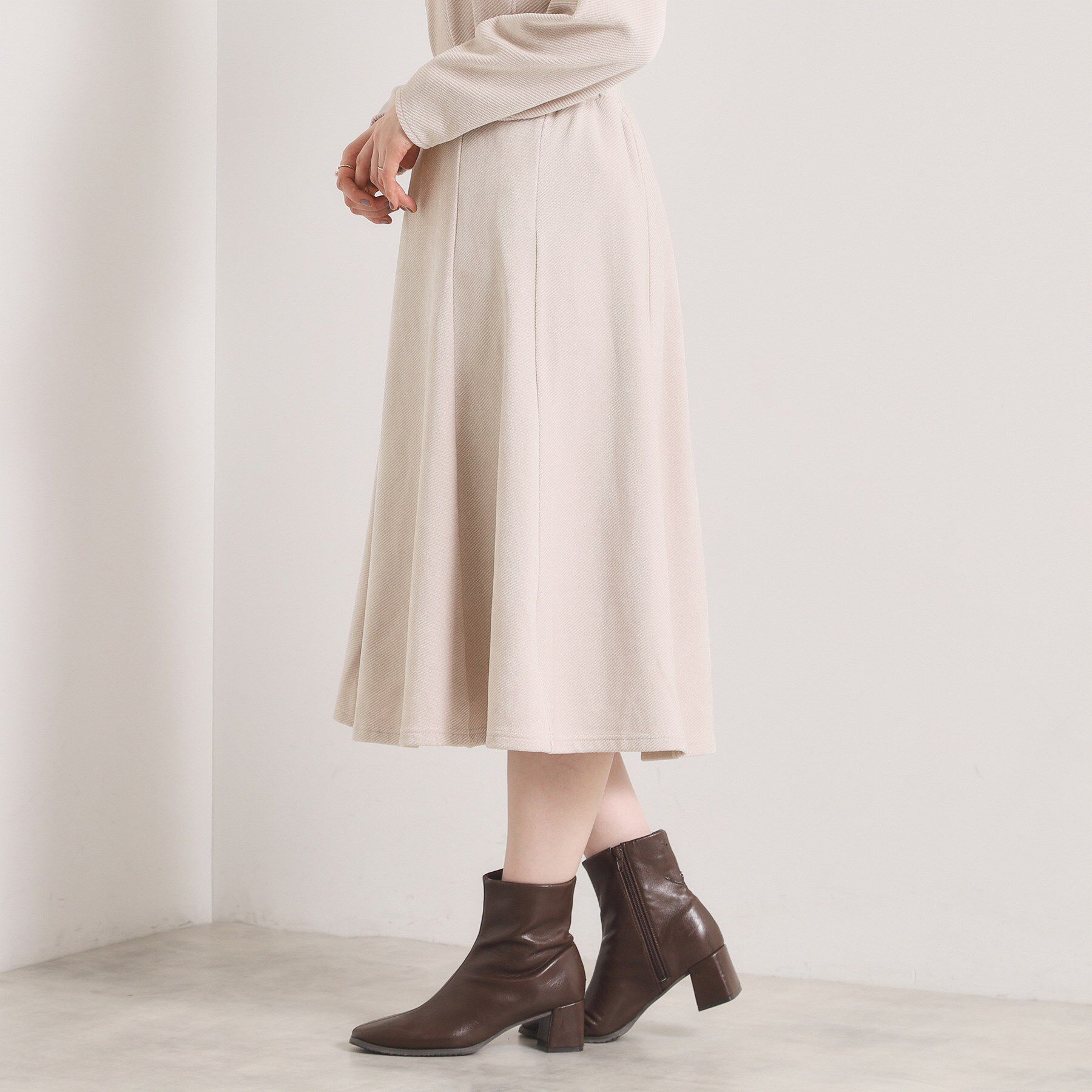 ITS&rsquo;DEMO「【手洗い可／セットアップ可】カットツイルスカート」|スカート|