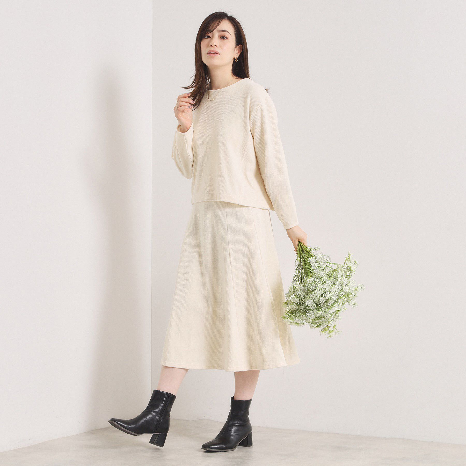 ITS&rsquo;DEMO「【手洗い可／セットアップ可】カットツイルスカート」|スカート|
