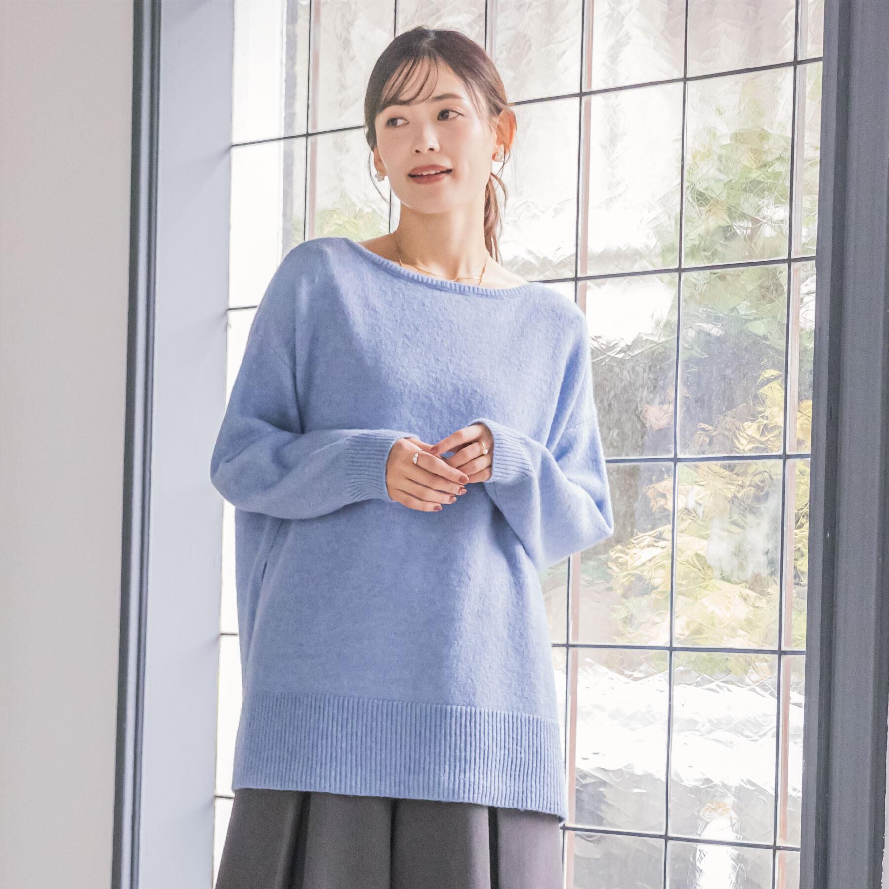 ITS&rsquo;DEMO「【手洗い可】ビッグシルエットニット」|ニット・セーター|