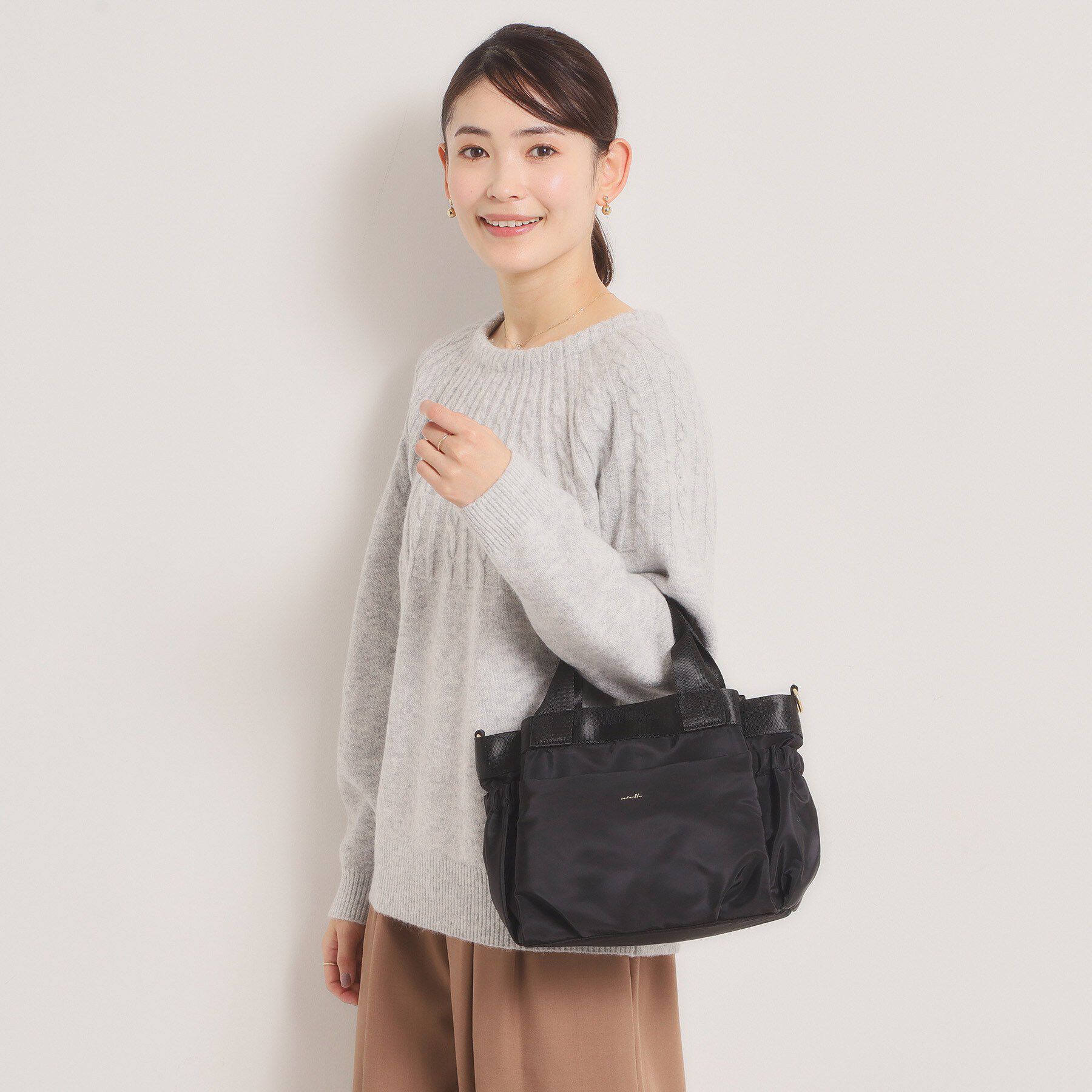 ITS&rsquo;DEMO「【収納アドバイザー監修】バルーン2WAYトート」|ハンドバッグ|