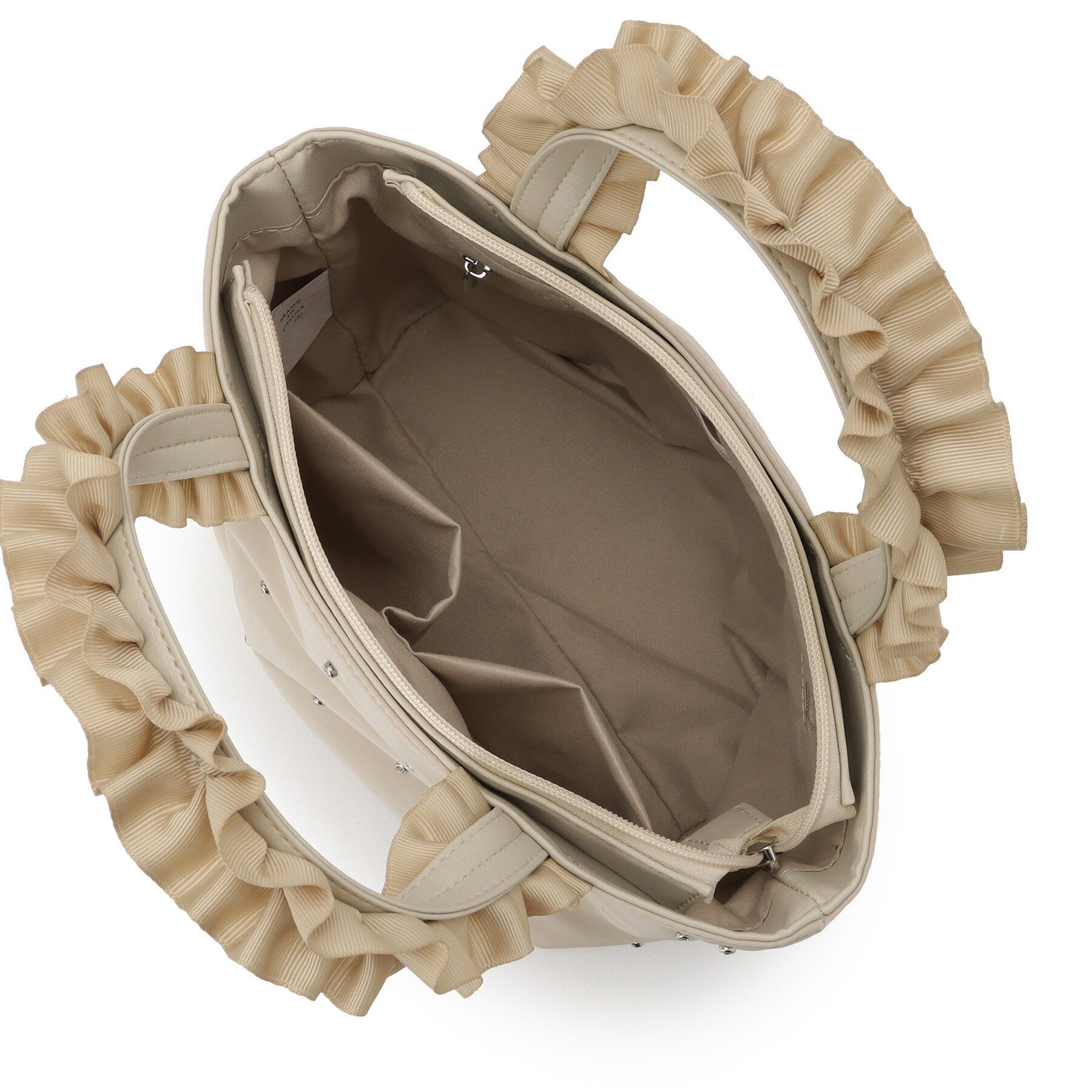 ITS&rsquo;DEMO「ジルコンフリル手トート」|ハンドバッグ|