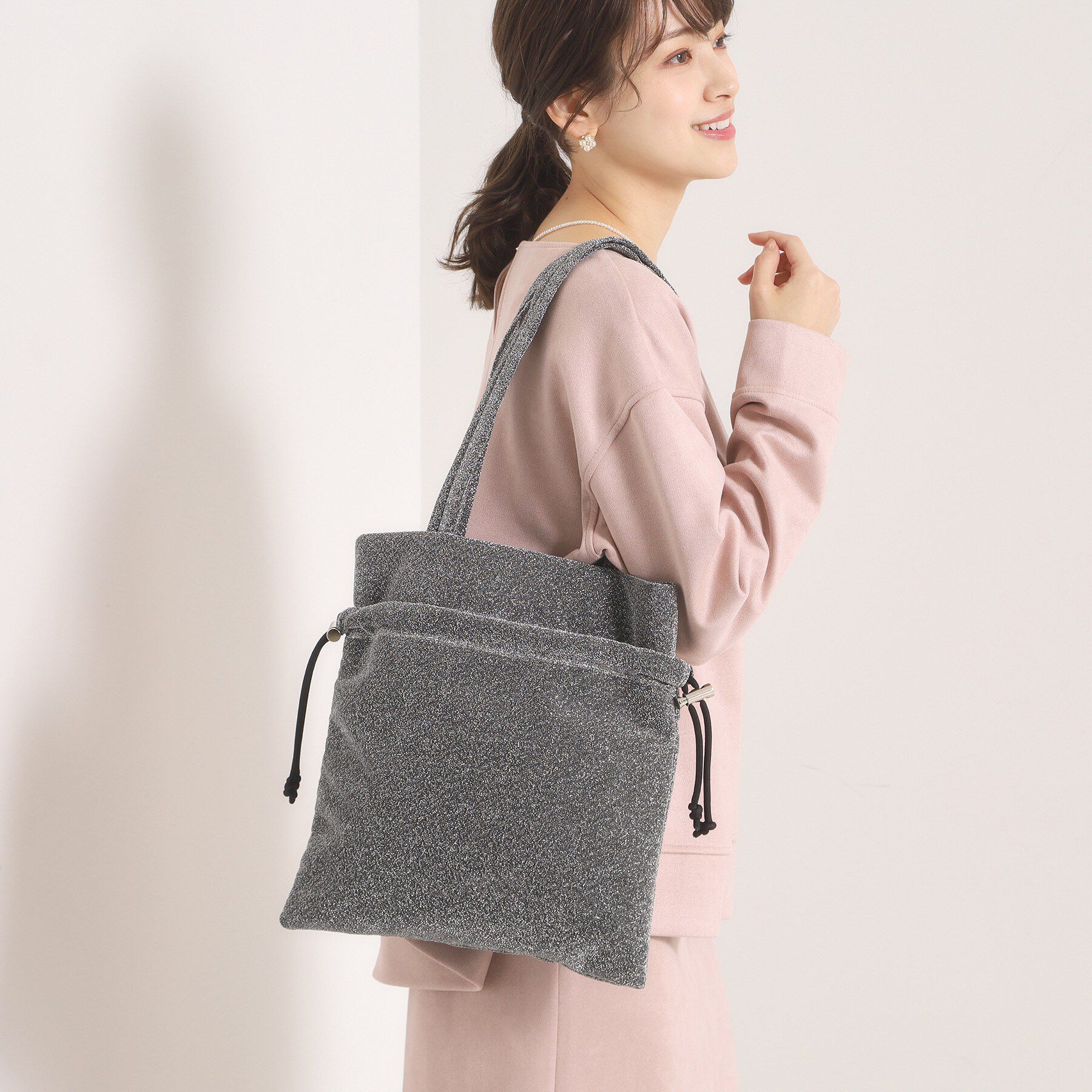 ITS&rsquo;DEMO「ラメドロストトート」|トートバッグ|