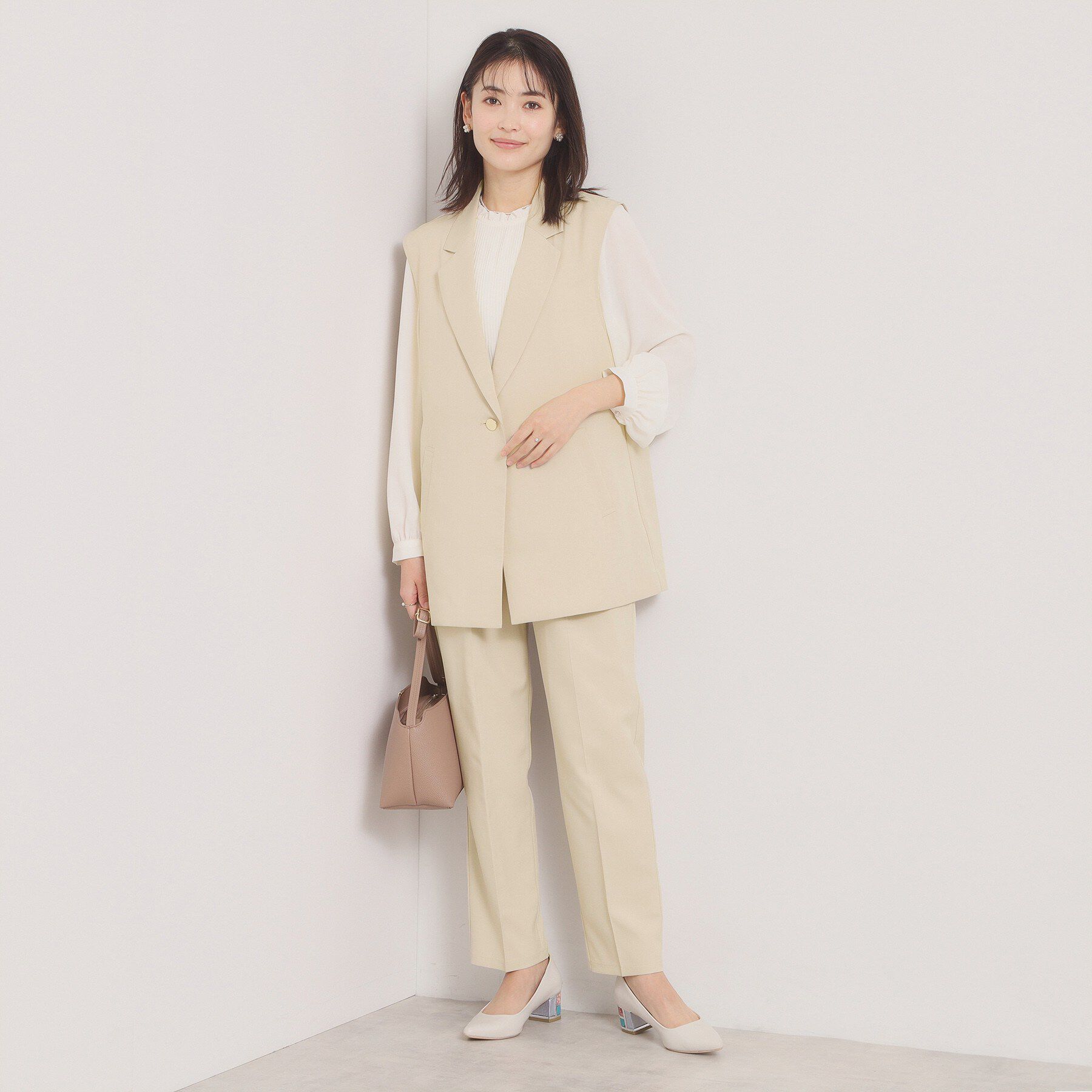 ITS&rsquo;DEMO「【入卒／洗濯機OK／イージーケア】ツイルストレッチジレ」|ベスト・ジレ|