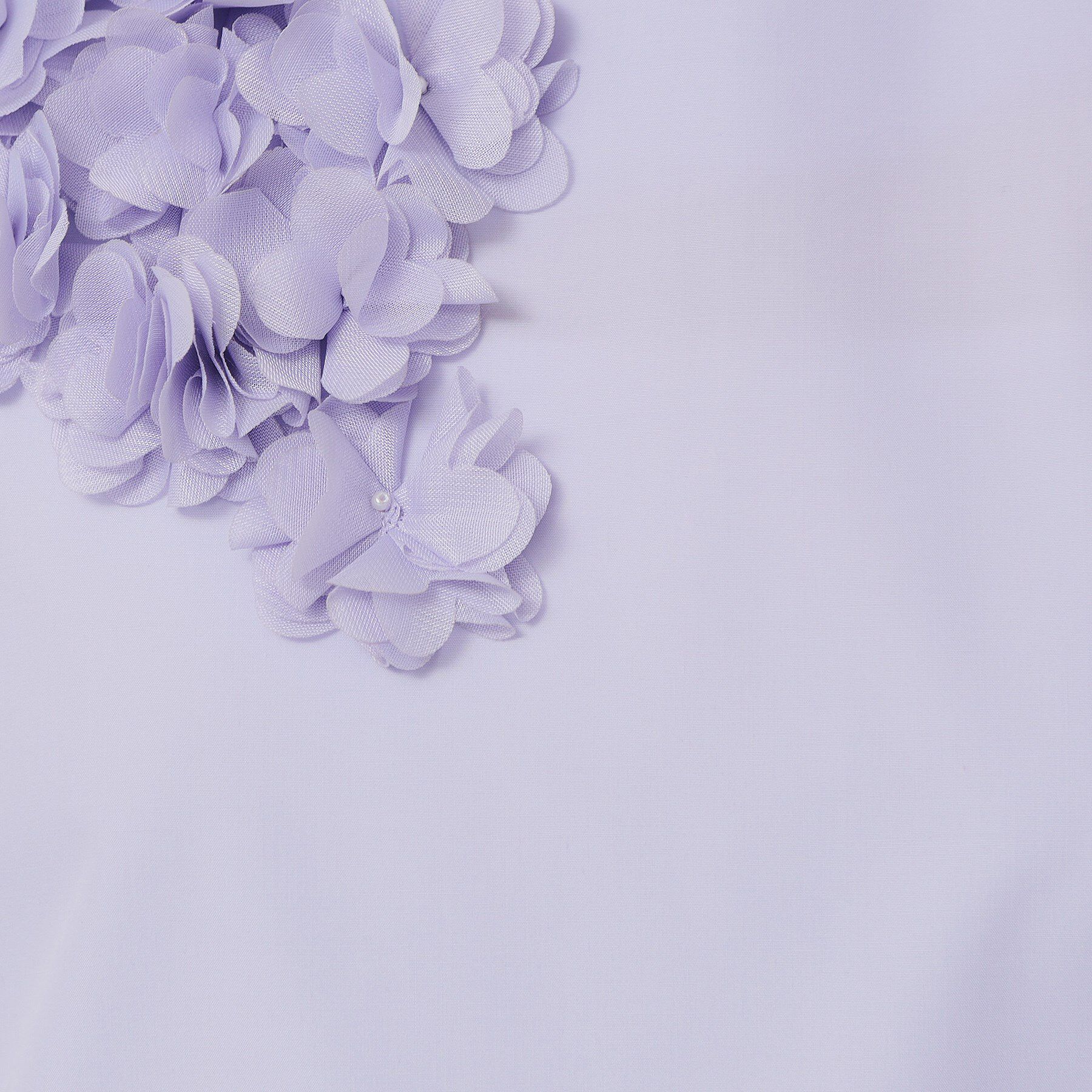 SunaUna「【接触冷感／ペプラム】コサージュ風ブラウス」|シャツ・ブラウス|