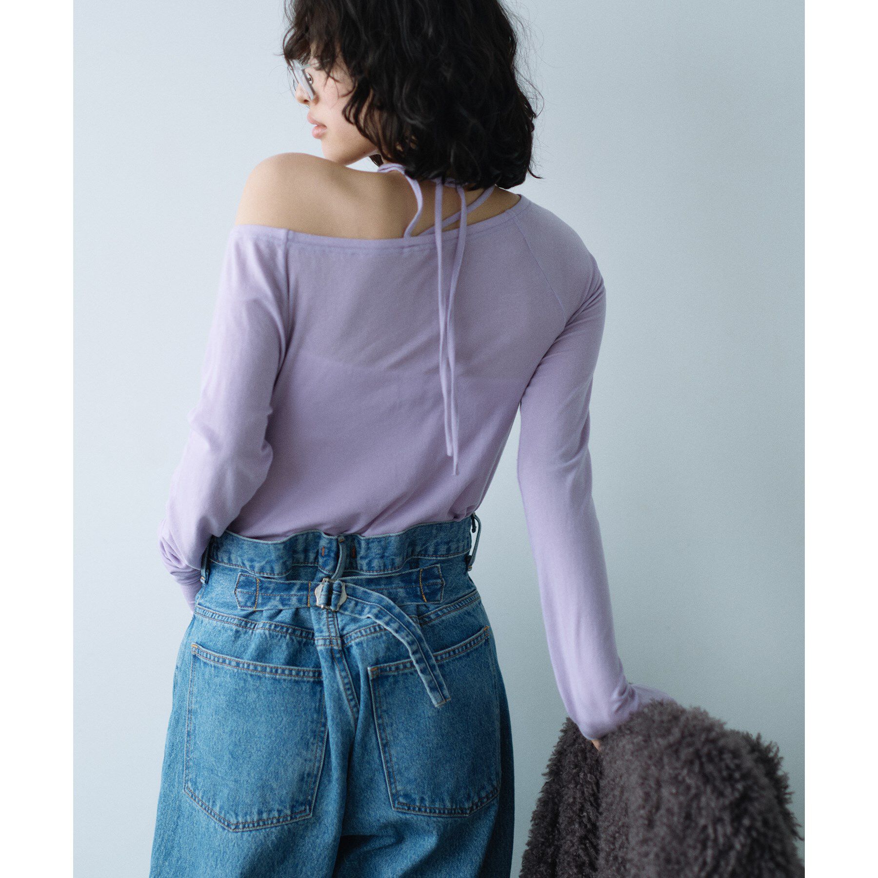 CODE A「off－shoulder jersey top」|Tシャツ・カットソー|