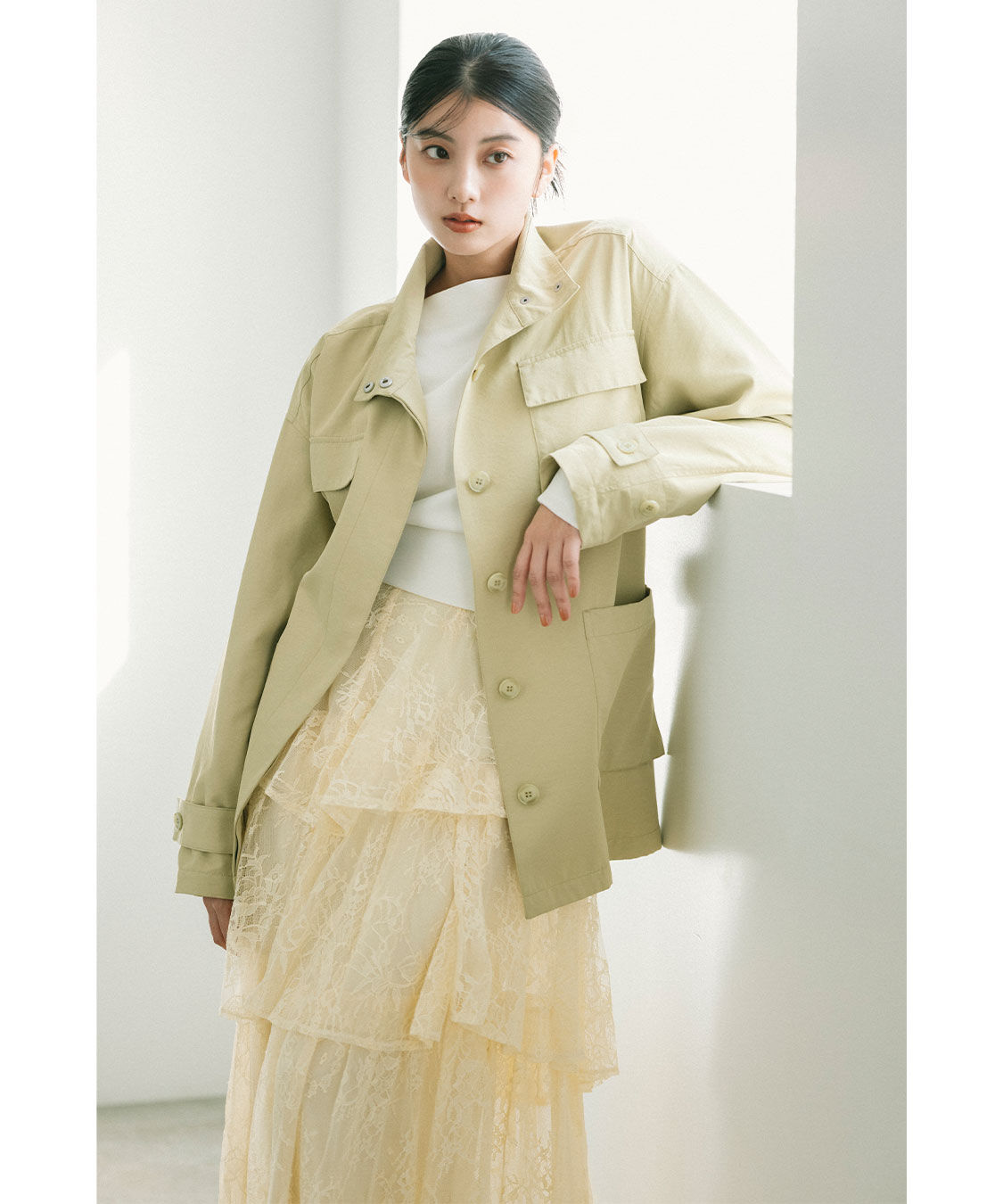 COCO DEAL「イレヘムティアードレーススカート」|スカート|