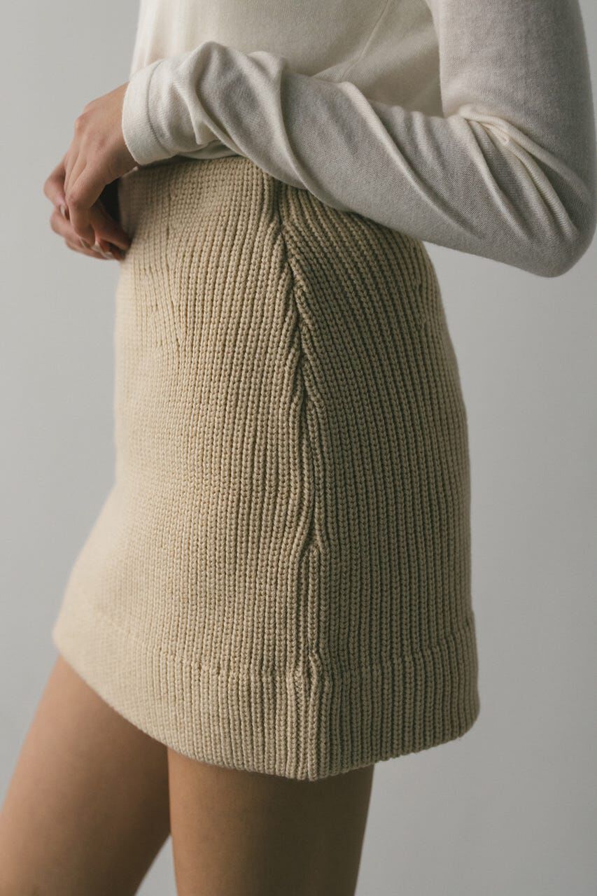 STYLEMIXER「ニットパッファーミニスカート」|スカート|