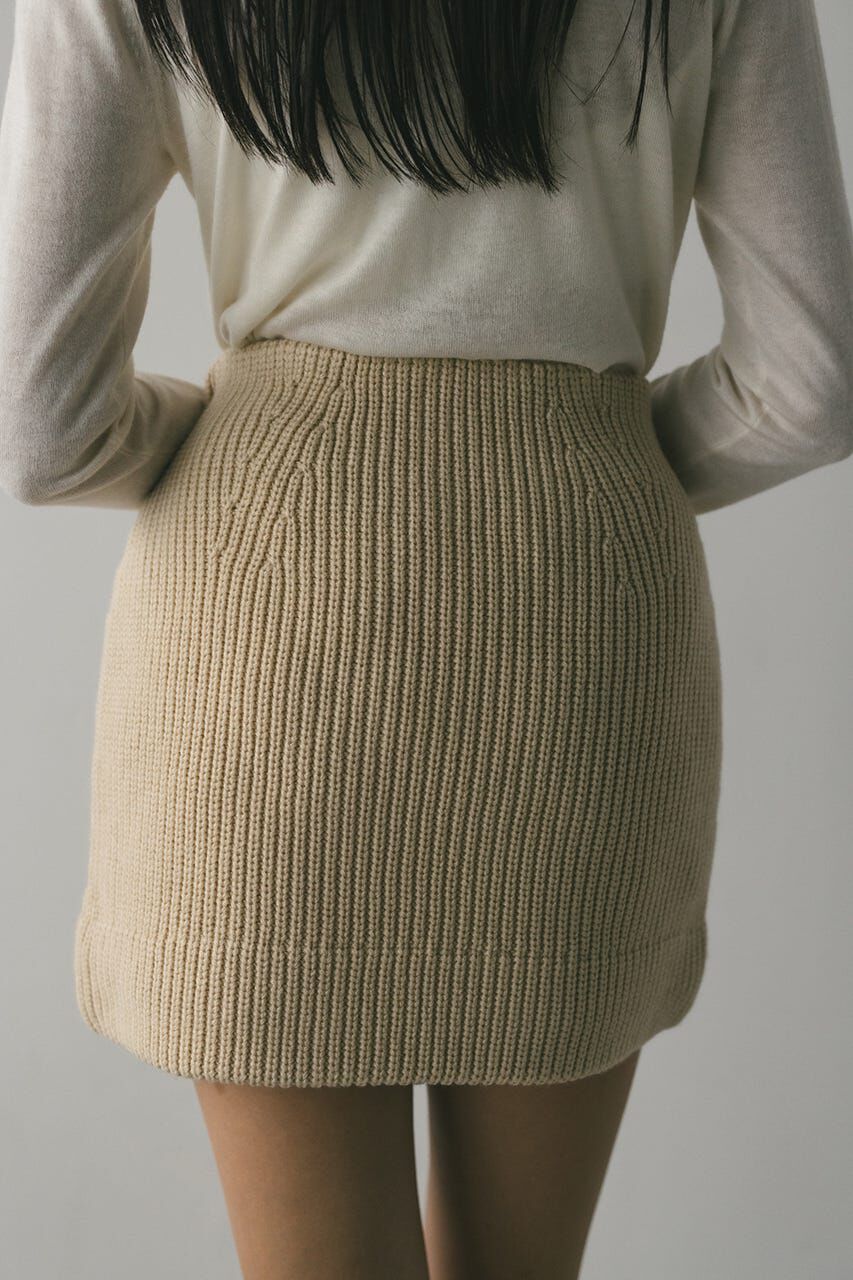 STYLEMIXER「ニットパッファーミニスカート」|スカート|