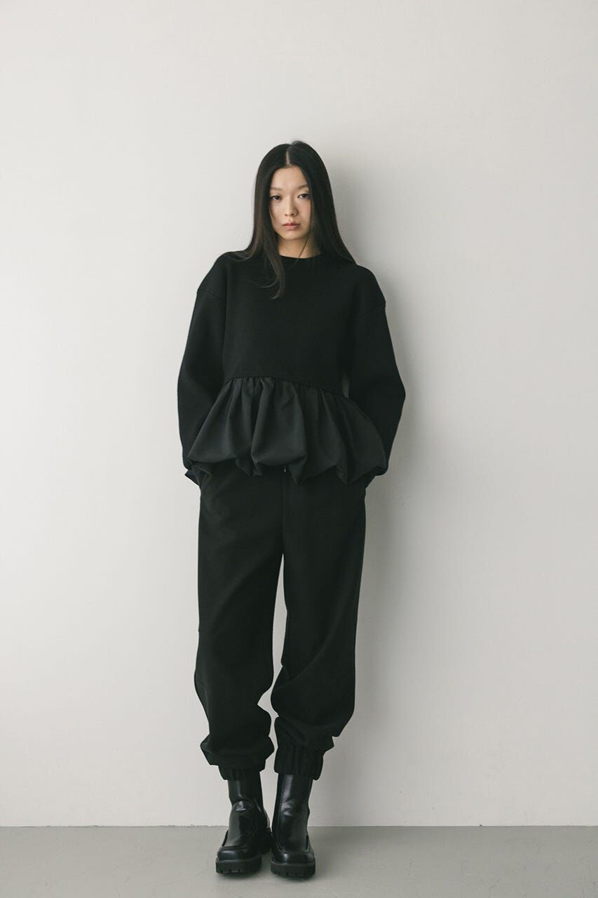 STYLEMIXER「ヘムバルーンニトトップ」|ニット・セーター|BLK