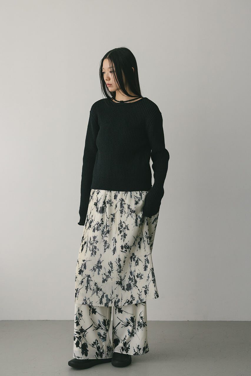 STYLEMIXER「フラワープリントプリーツスカート」|スカート|