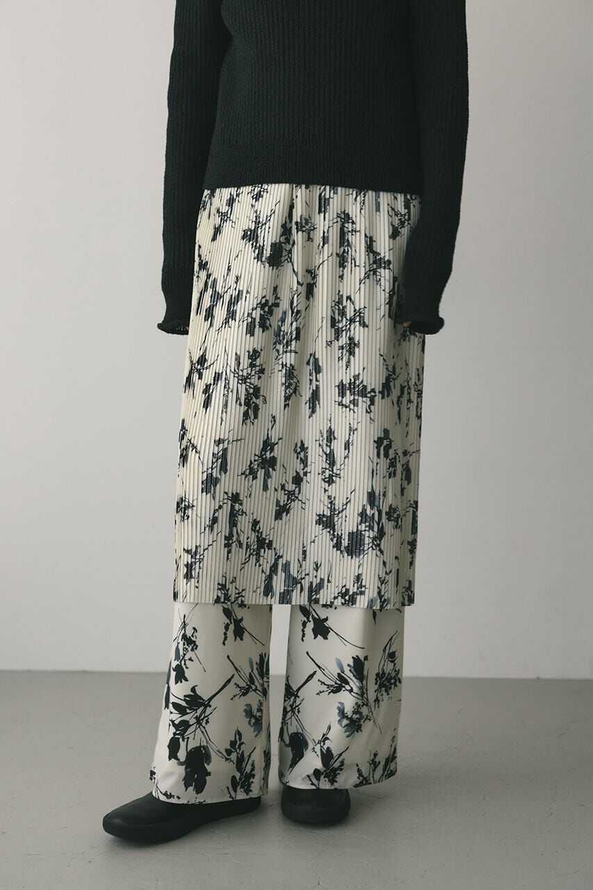 STYLEMIXER「フラワープリントプリーツスカート」|スカート|