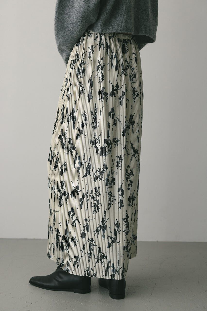 STYLEMIXER「フラワープリントプリーツスカート」|スカート|