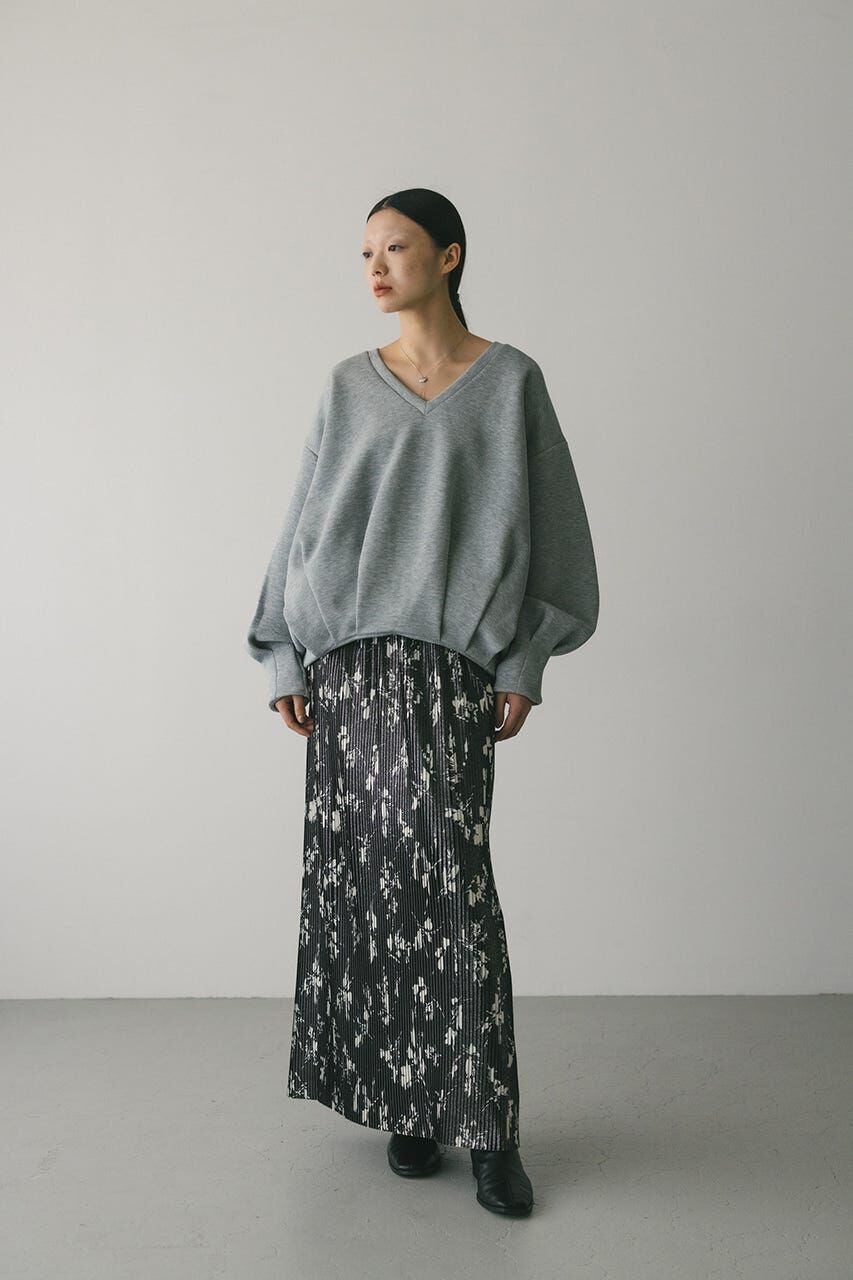 STYLEMIXER「フラワープリントプリーツスカート」|スカート|