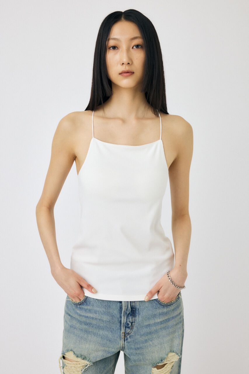 MOUSSY「NARROW STRAP キャミソール」|キャミソール|WHT