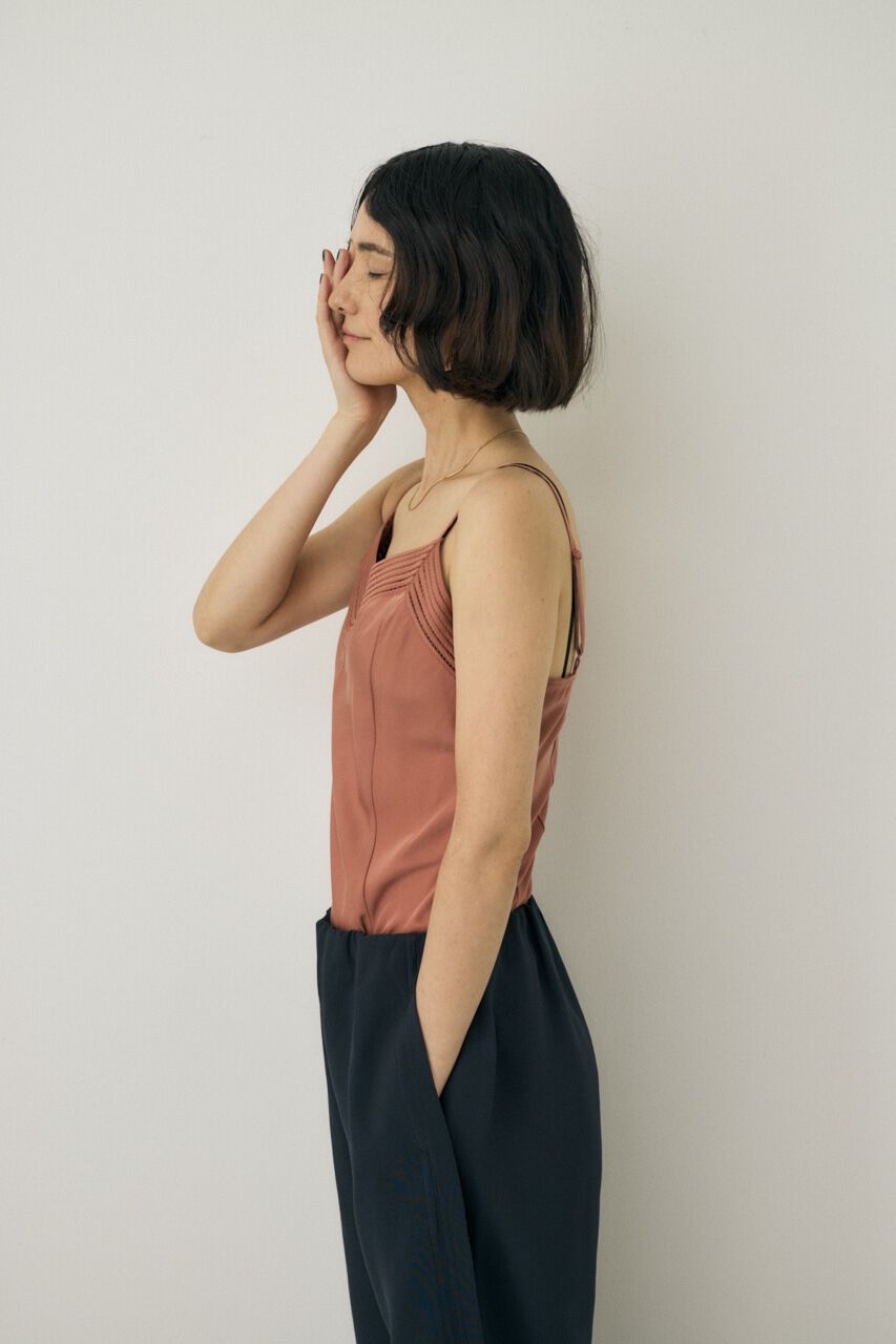 MOUSSY「サテンキャミソール　リサイクルポリエステル&times;レーヨン素材」|キャミソール|