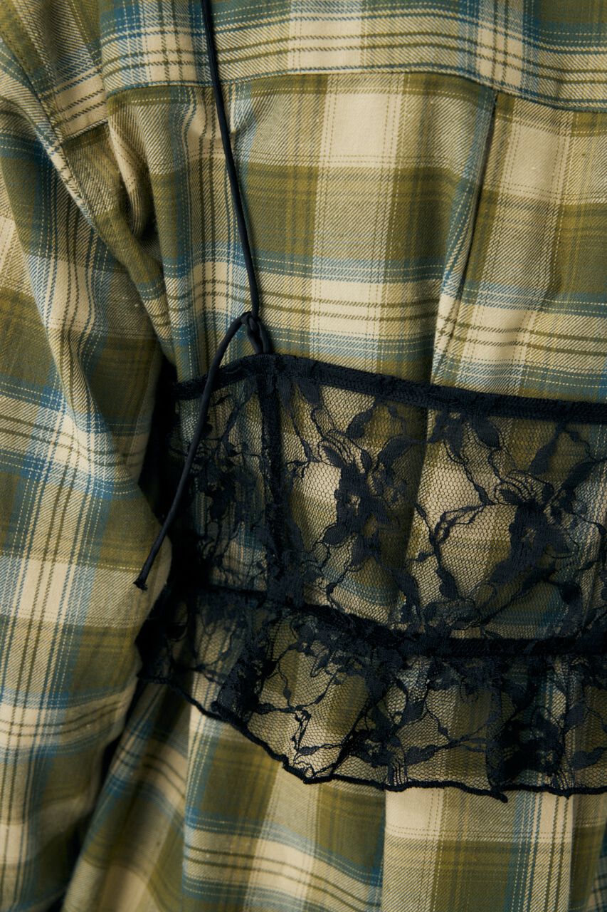 MOUSSY「LACY BUSTIER レイヤードシャツ」|シャツ・ブラウス|