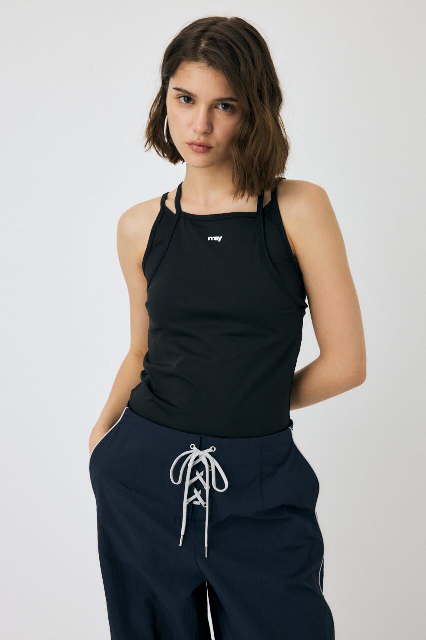 MOUSSY「LAYERED キャミソール」|キャミソール|BLK