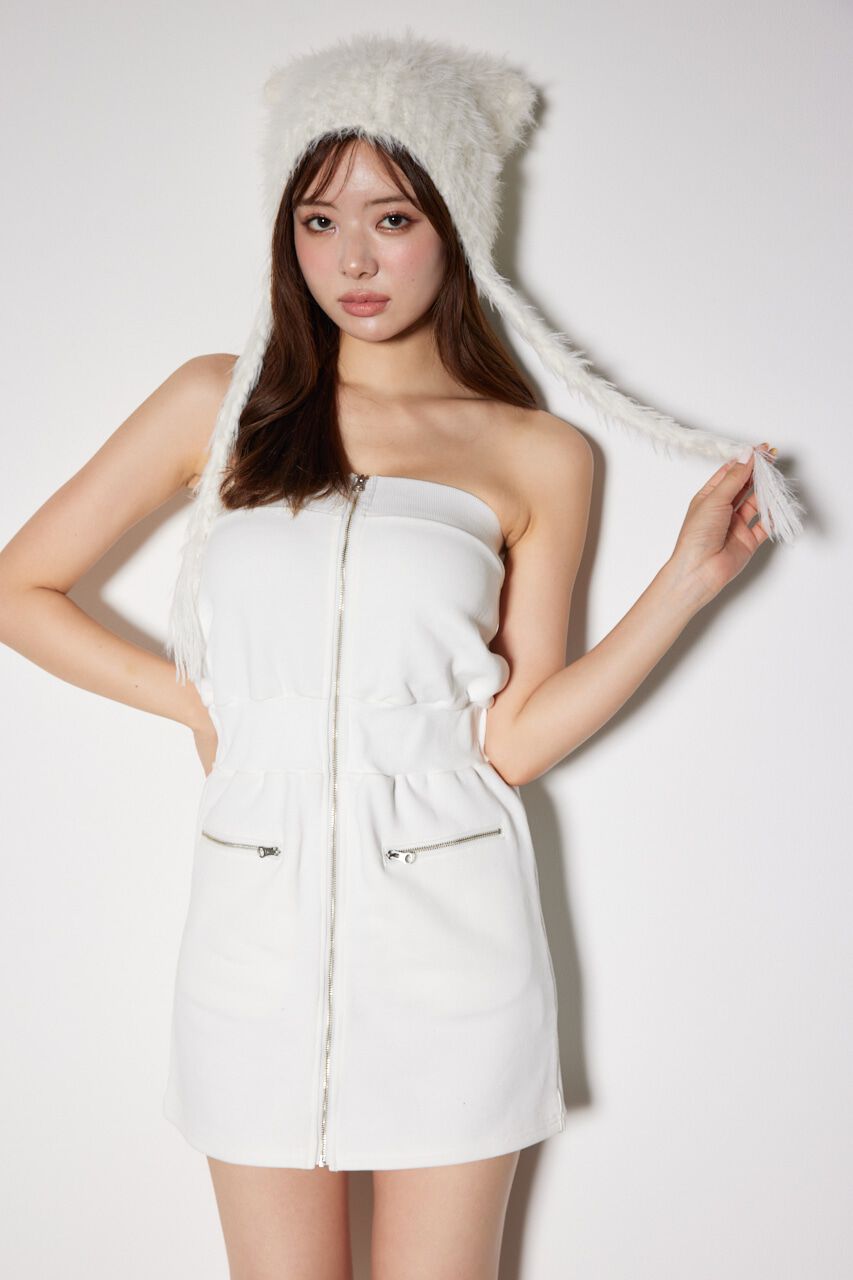 rienda「ベアデザインスウェットミニワンピース」|ワンピース|