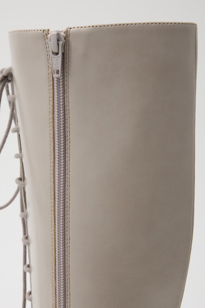 rienda「フロントレースアップロングブーツ」|その他|