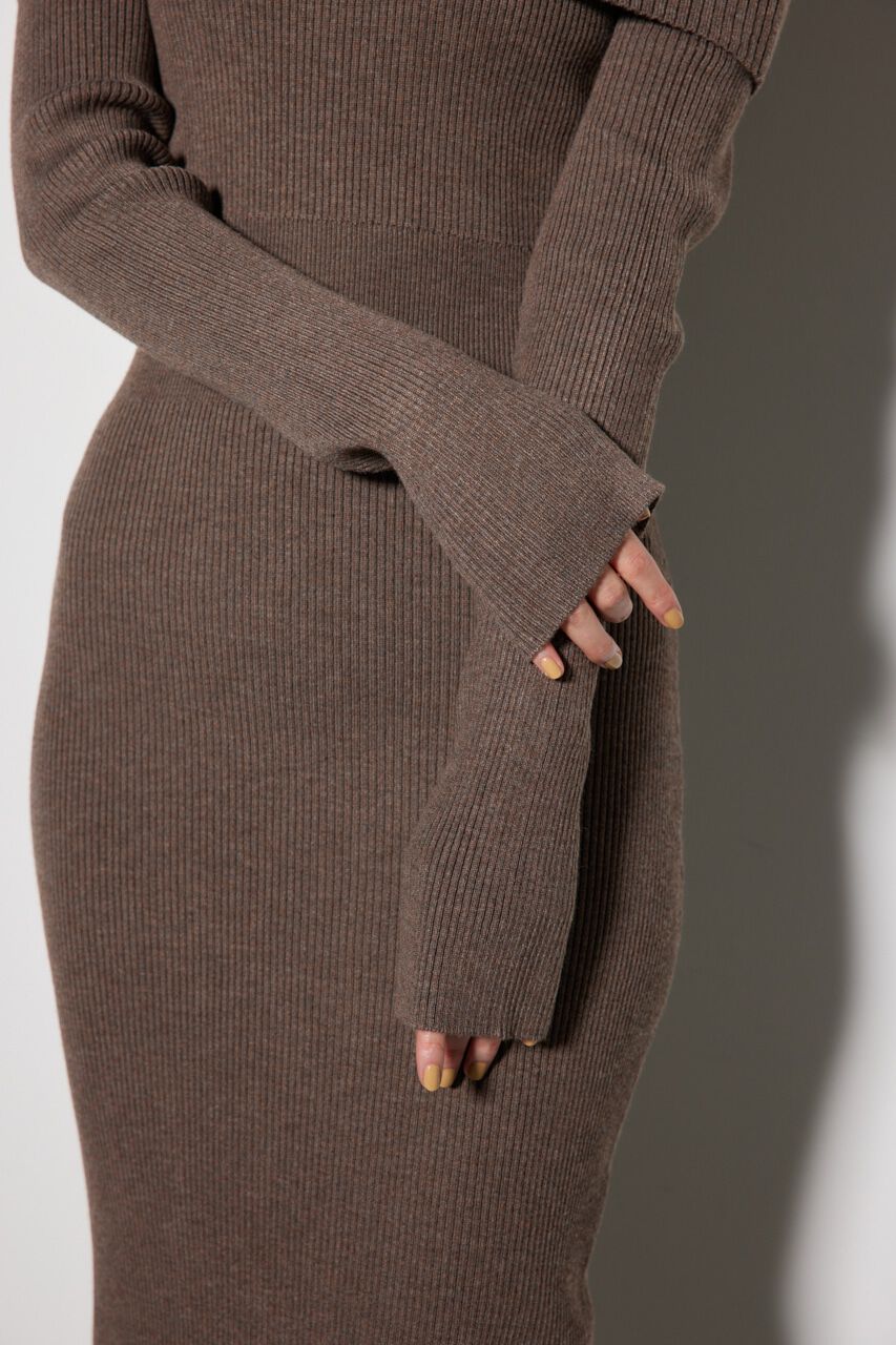 rienda「オフショルダータイトニットワンピース」|ワンピース|