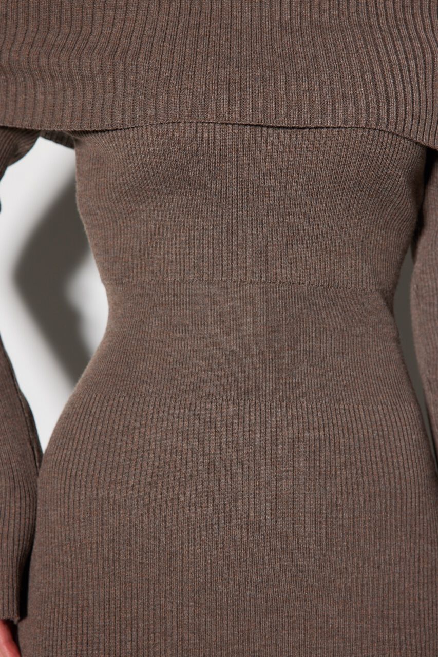 rienda「オフショルダータイトニットワンピース」|ワンピース|