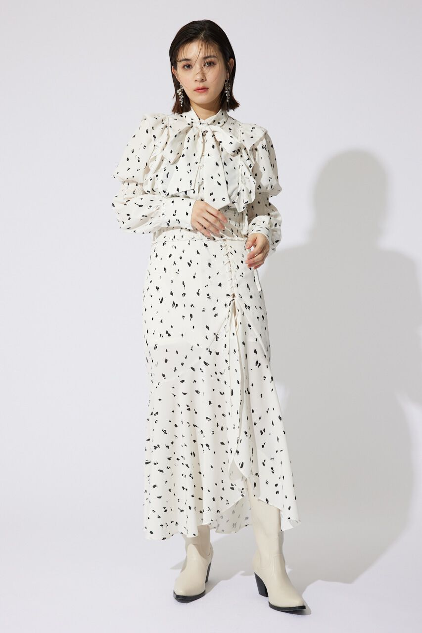 rienda「2WAYボウタイクロップドブラウス」|シャツ・ブラウス|