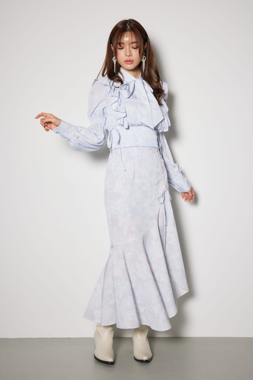 rienda「2WAYボウタイクロップドブラウス」|シャツ・ブラウス|